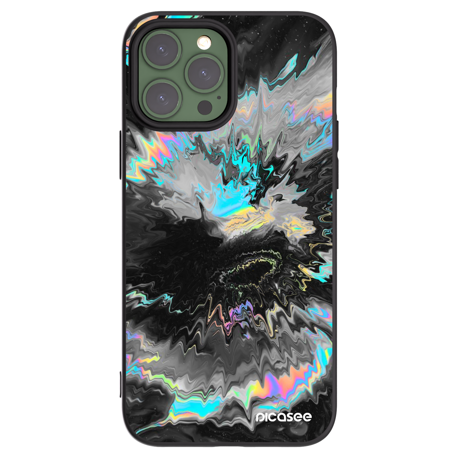 Silikónový čierny obal pre Apple iPhone 13 Pro Max - Magnetic