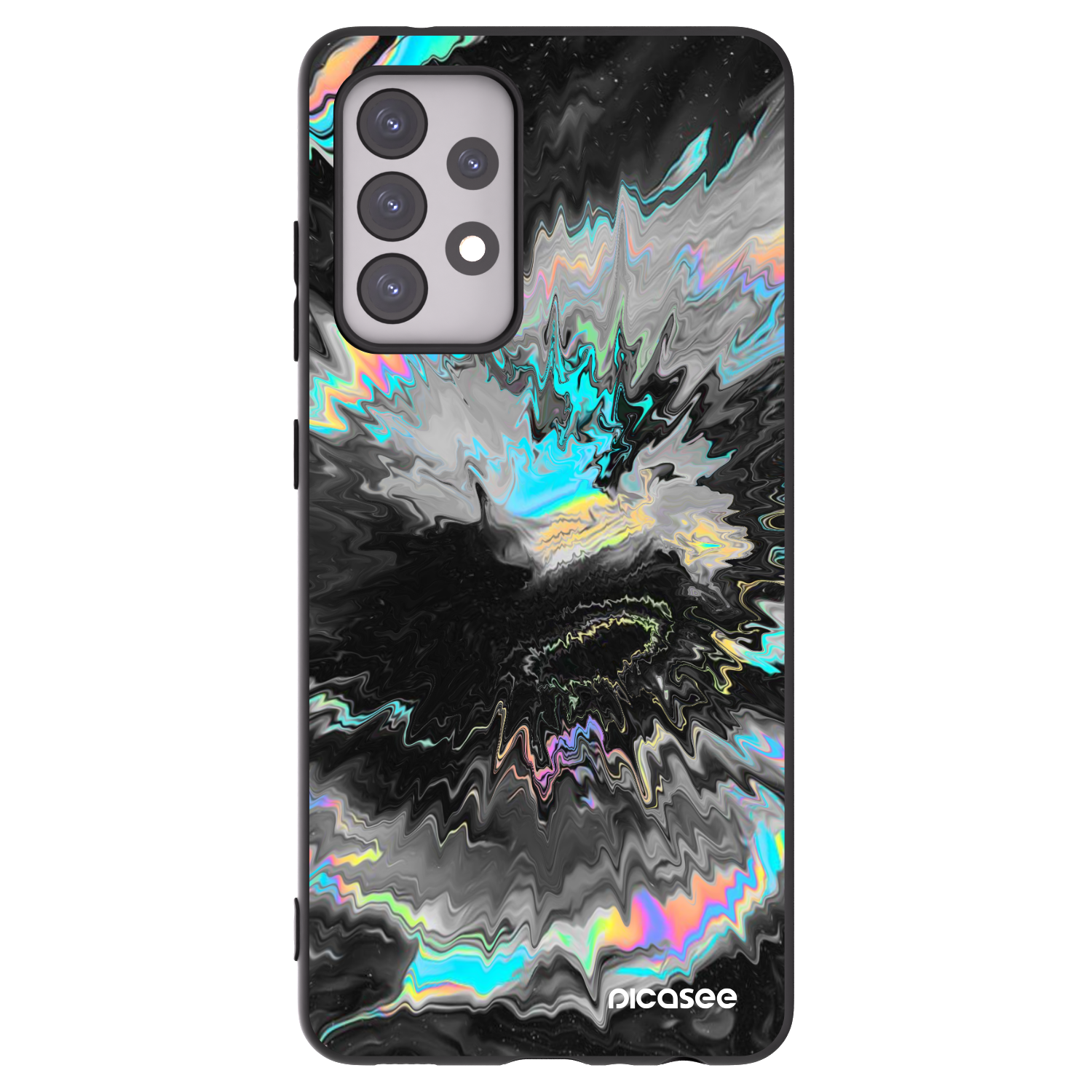 Picasee silikónový čierny obal pre Samsung Galaxy A52s 5G A528B - Magnetic