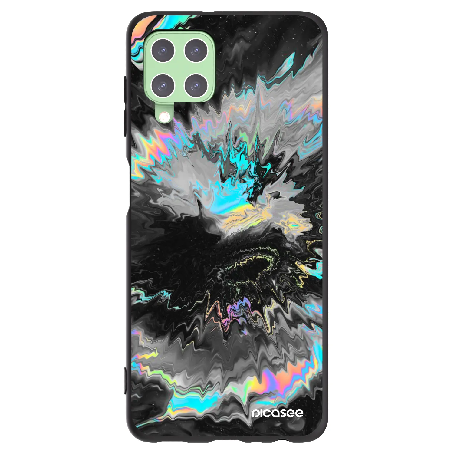 Picasee silikónový čierny obal pre Samsung Galaxy A22 A225F 4G - Magnetic