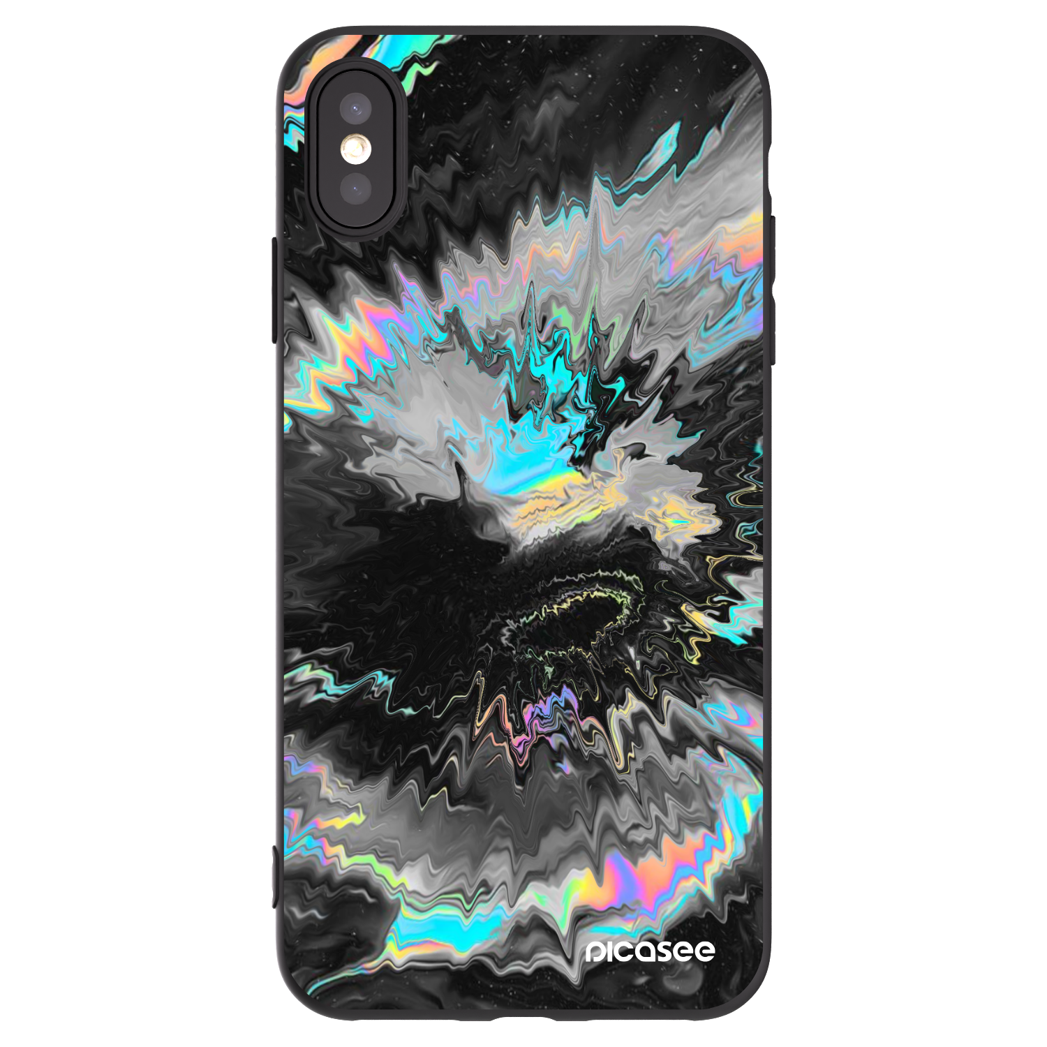 Picasee silikónový čierny obal pre Apple iPhone XS Max - Magnetic