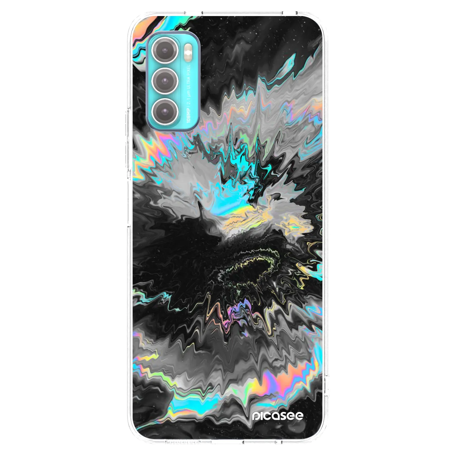 Picasee silikónový prehľadný obal pre Motorola Moto G60 - Magnetic