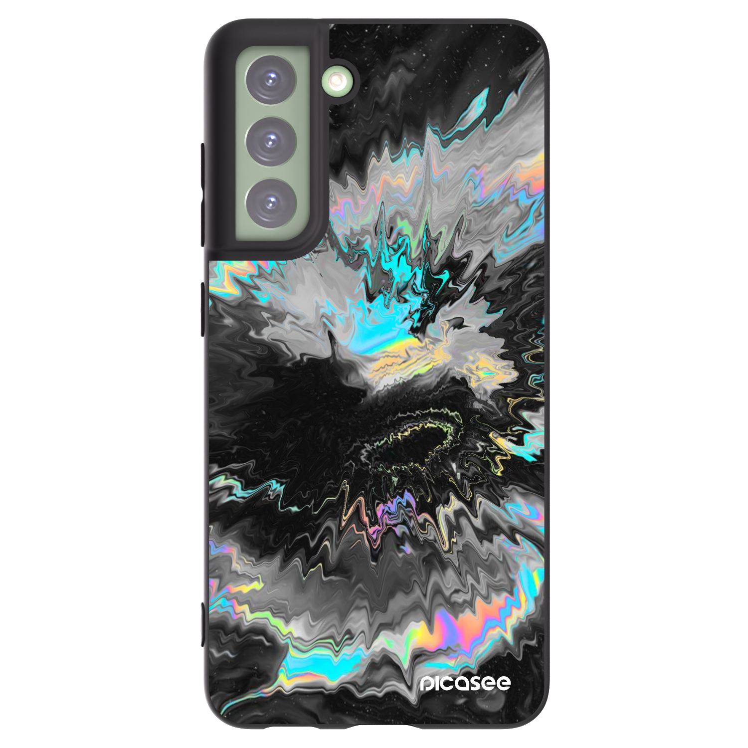 Picasee silikónový čierny obal pre Samsung Galaxy S21 FE 5G - Magnetic