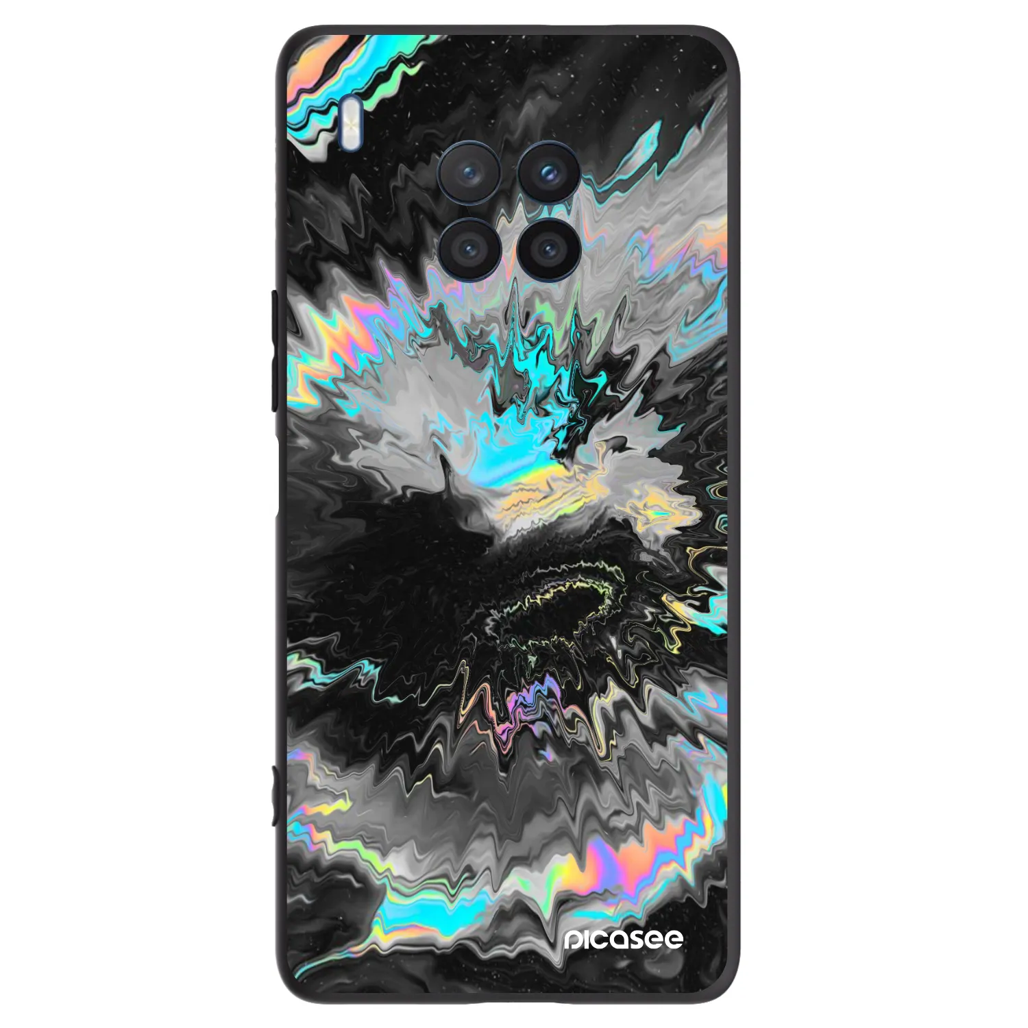 Picasee silikónový čierny obal pre Honor 50 Lite - Magnetic