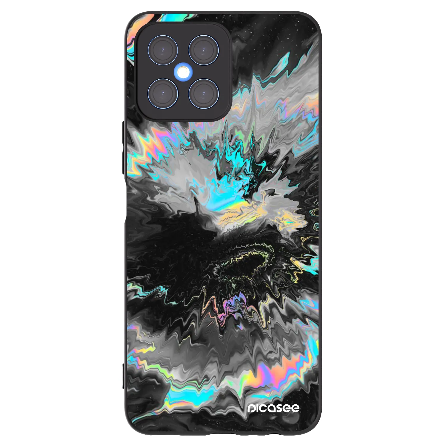 Picasee silikónový čierny obal pre Honor X8 4G - Magnetic