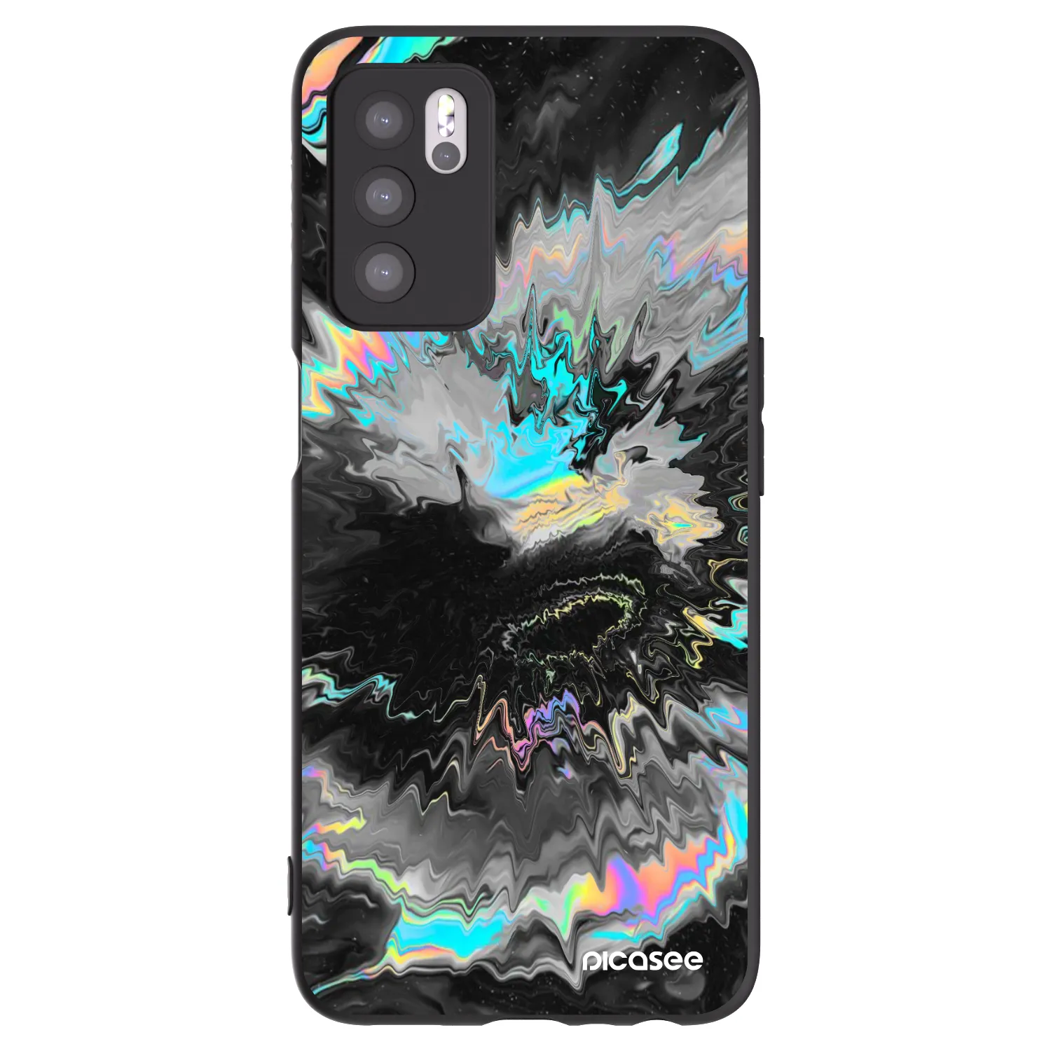 Picasee silikónový čierny obal pre OPPO A16s - Magnetic
