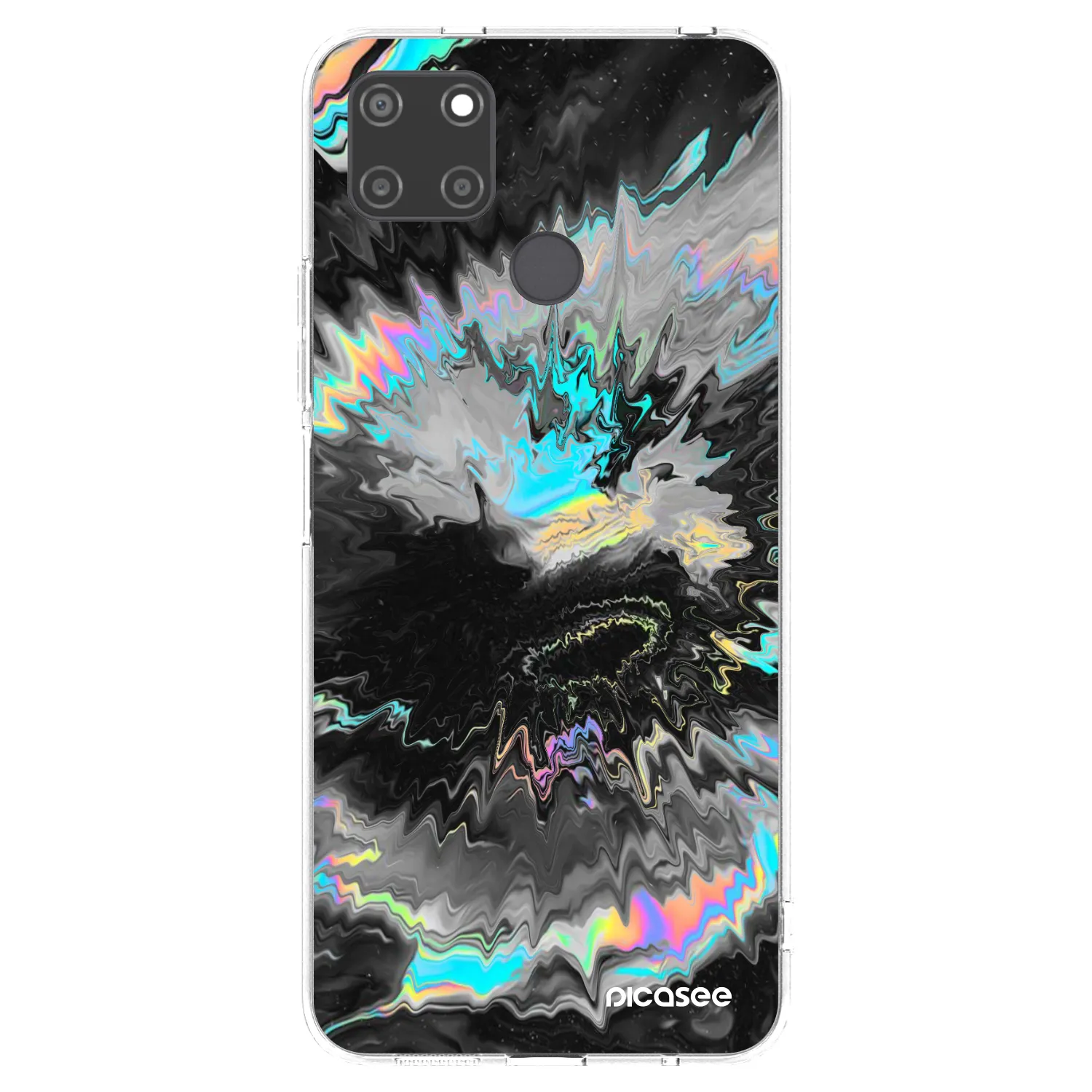 Picasee silikónový prehľadný obal pre Realme C21Y - Magnetic
