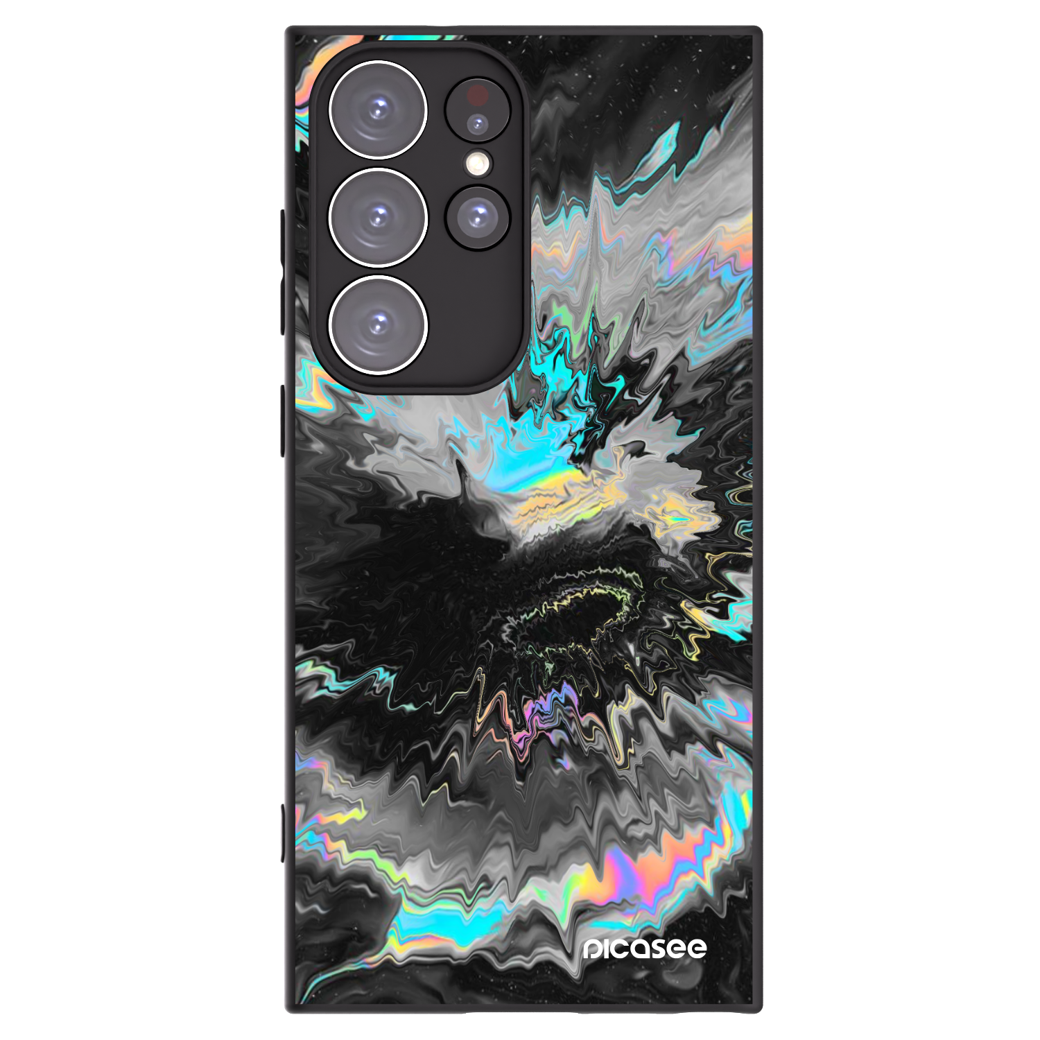 Picasee silikónový čierny obal pre Samsung Galaxy S23 Ultra 5G - Magnetic