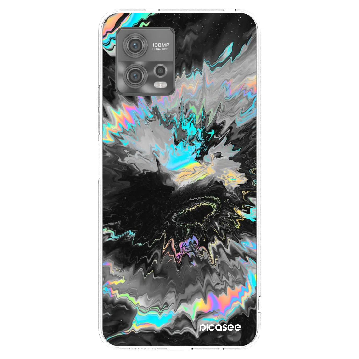 Picasee silikónový prehľadný obal pre Motorola Moto G72 - Magnetic