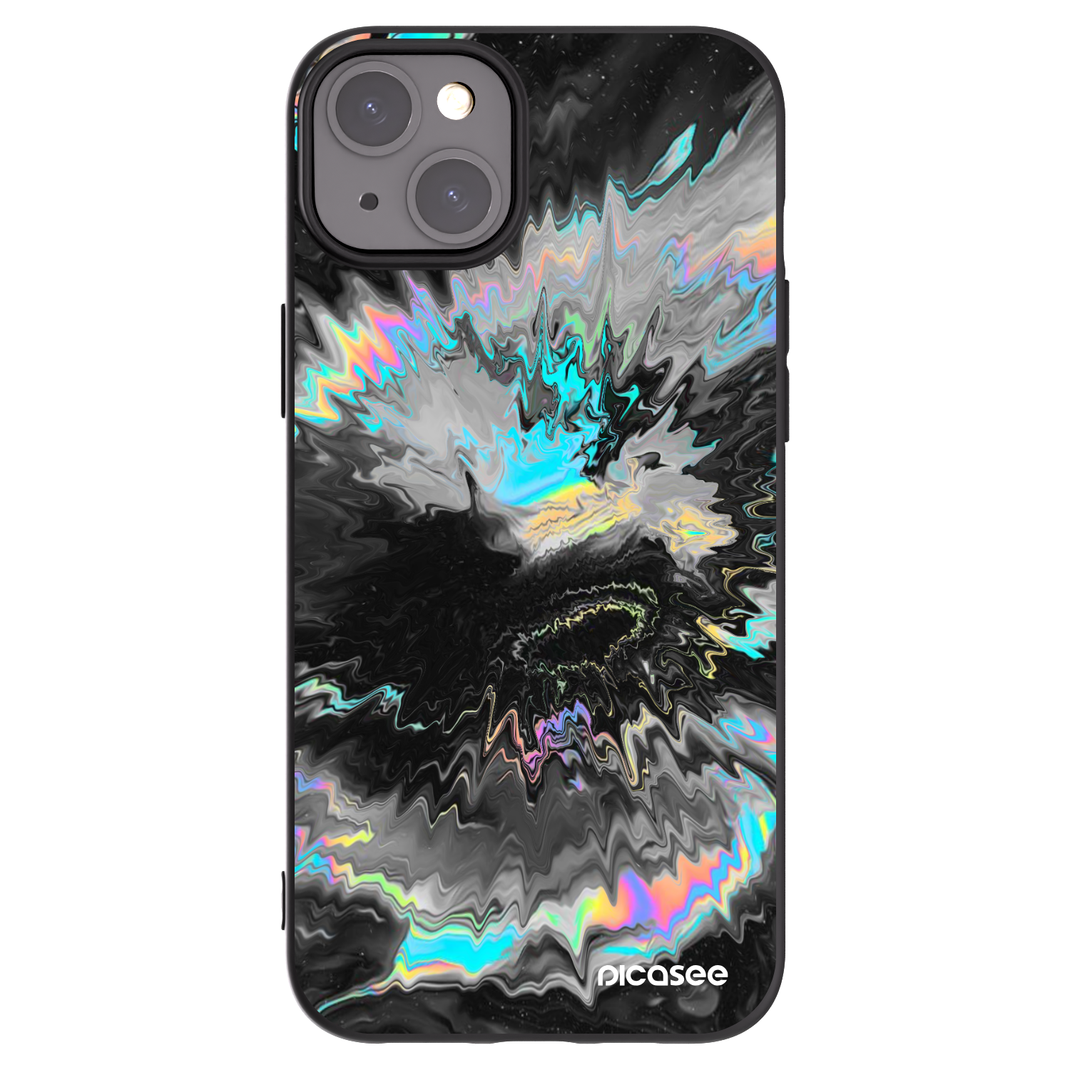 Picasee silikónový čierny obal pre Apple iPhone 15 Plus - Magnetic