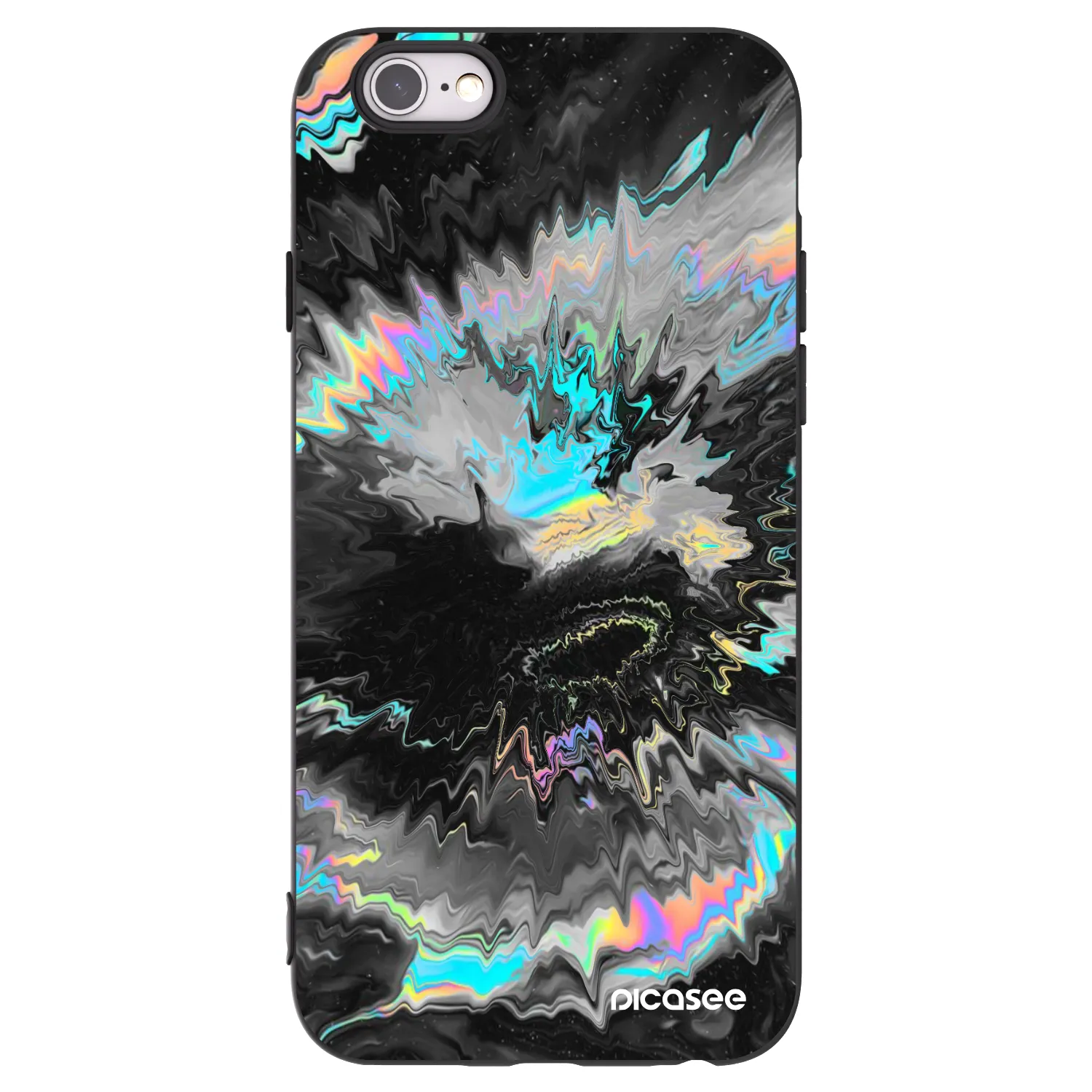 Picasee silikónový čierny obal pre Apple iPhone 6/6S - Magnetic