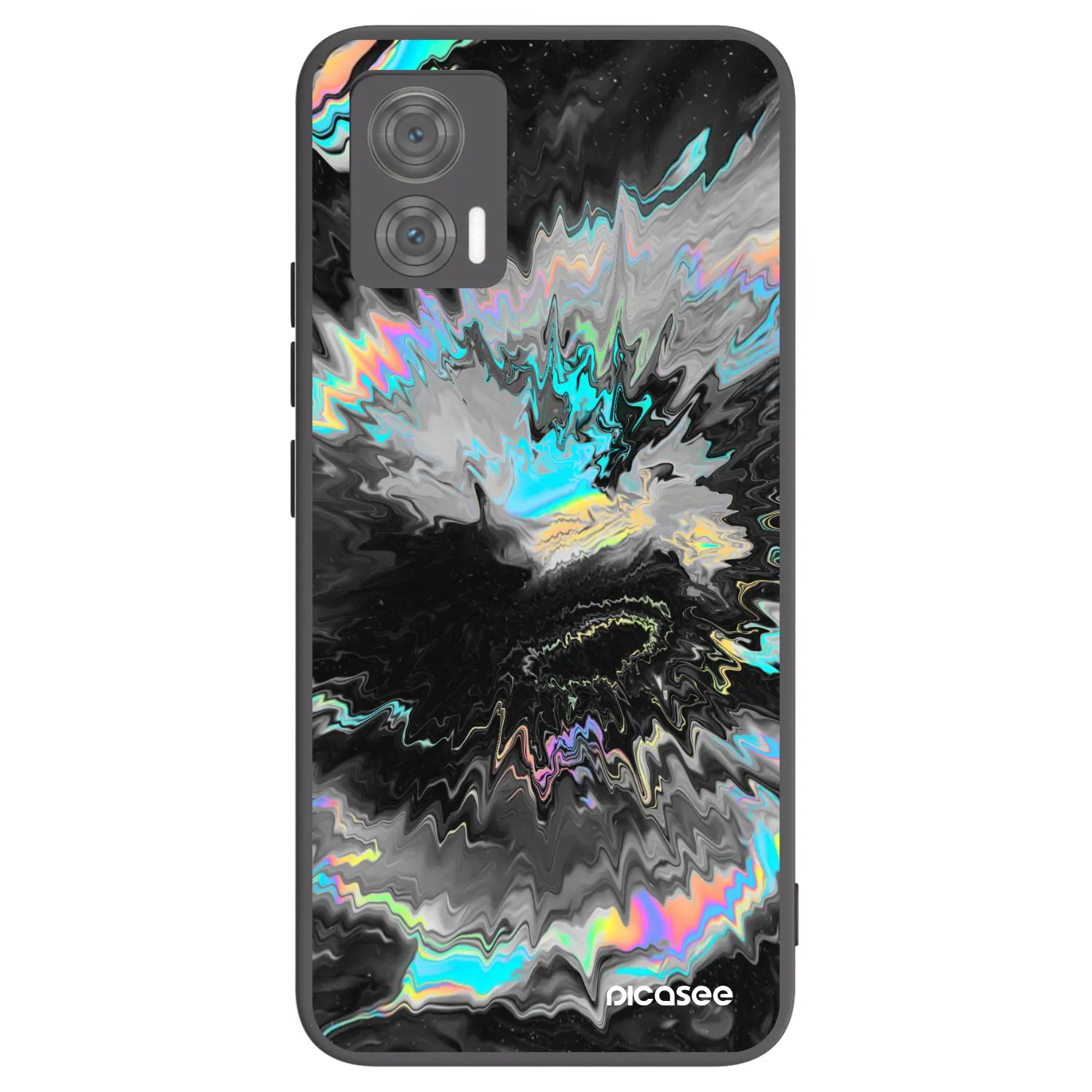 Picasee silikónový čierny obal pre Motorola Edge 30 Neo - Magnetic