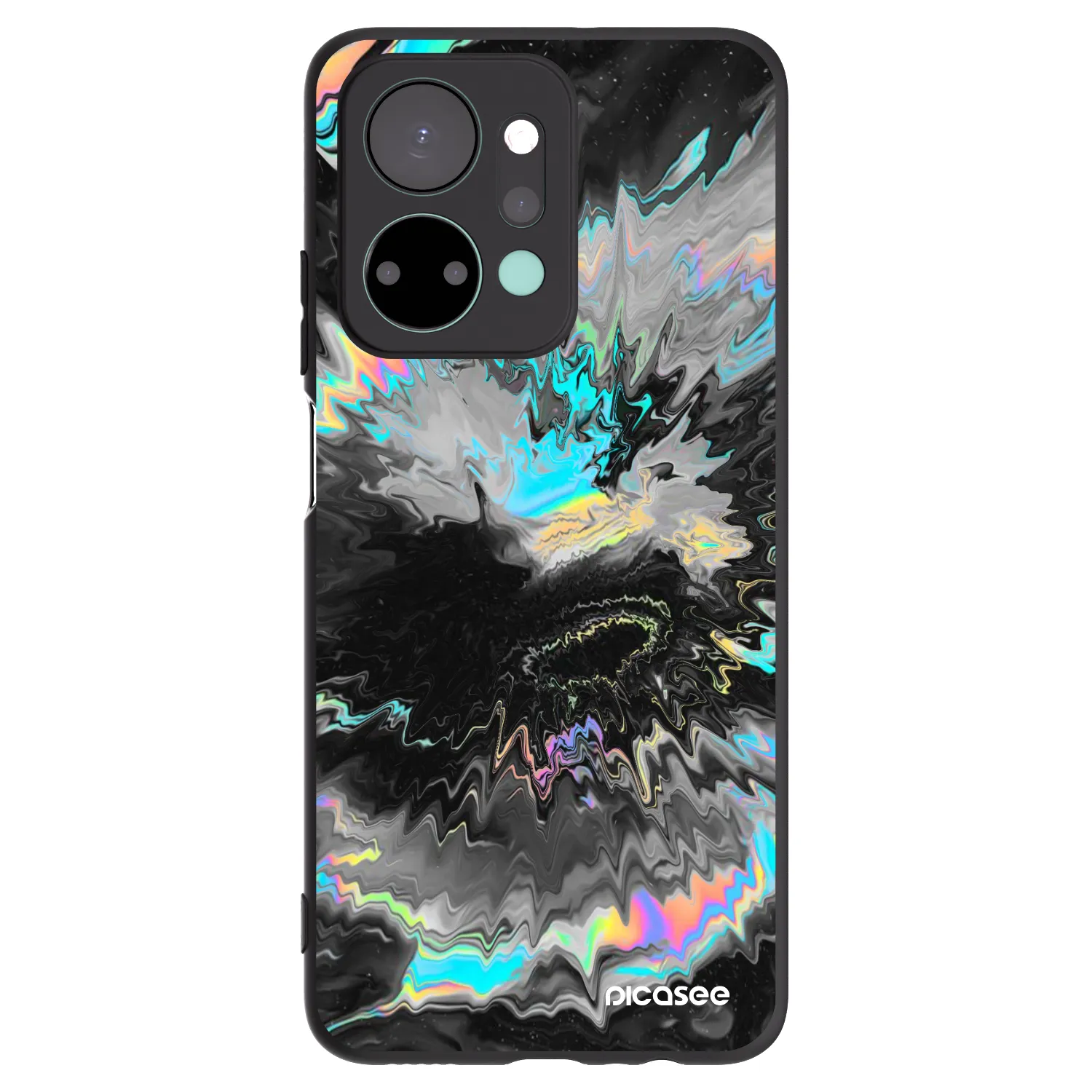 Picasee silikónový čierny obal pre Honor X7a - Magnetic