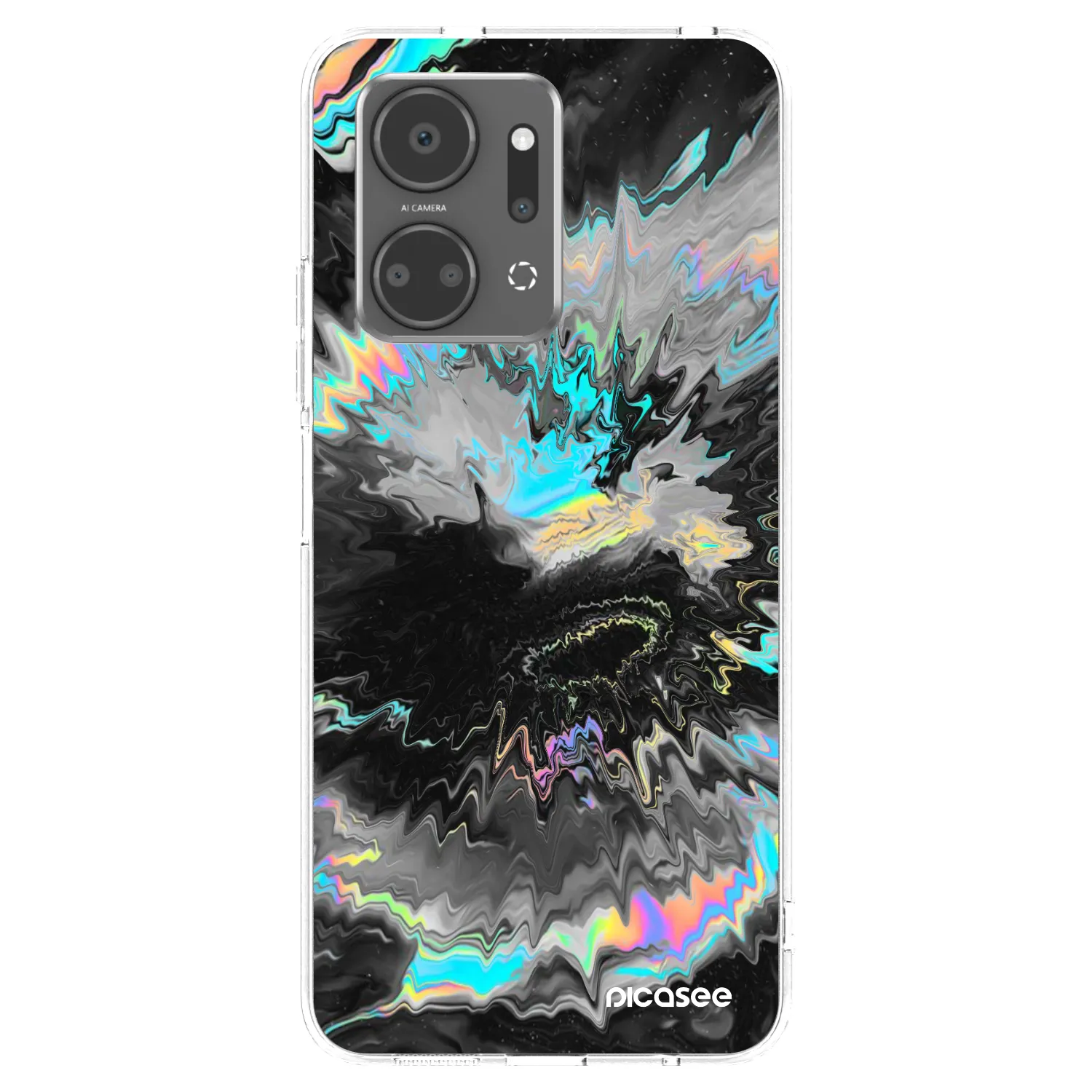 Picasee silikónový prehľadný obal pre Honor X7a - Magnetic