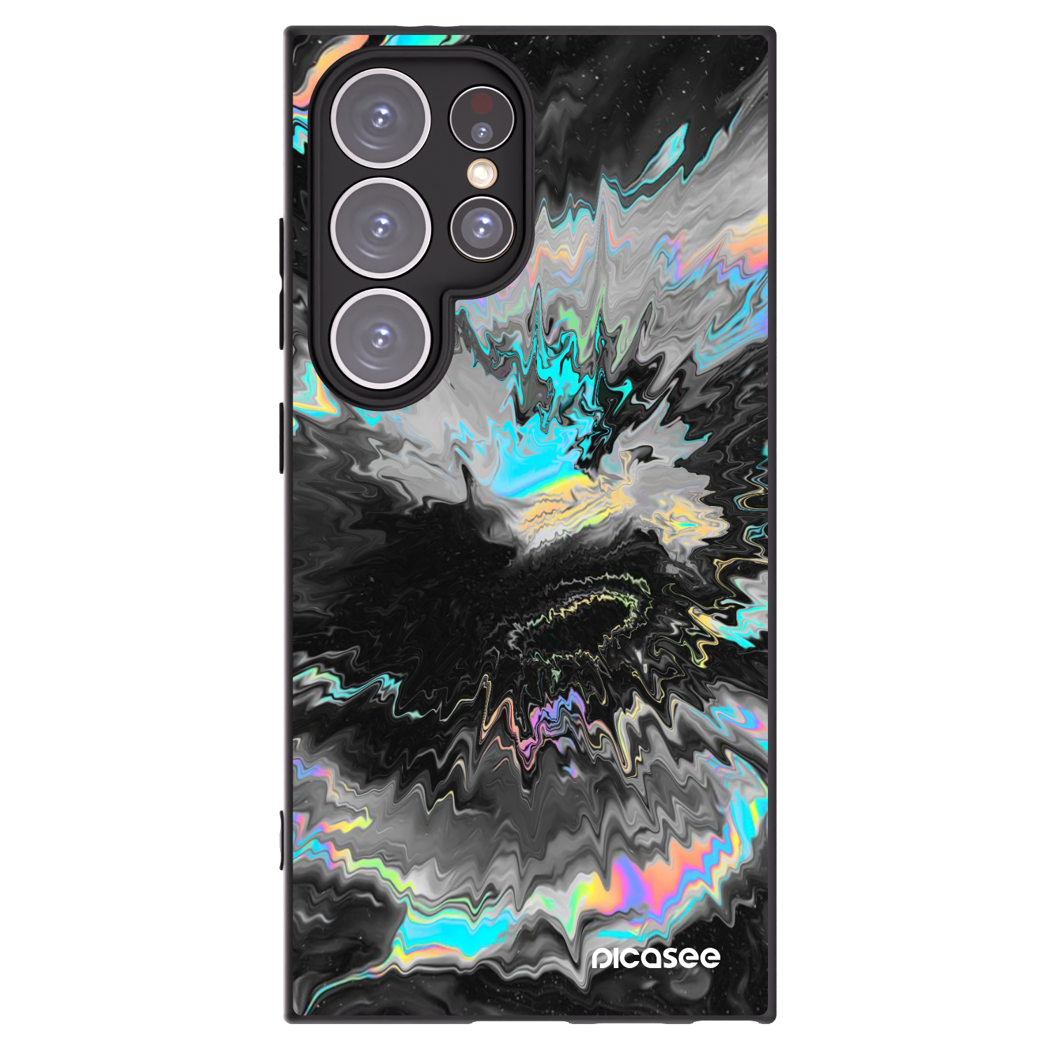 Picasee silikónový čierny obal pre Samsung Galaxy S24 Ultra S928B 5G - Magnetic