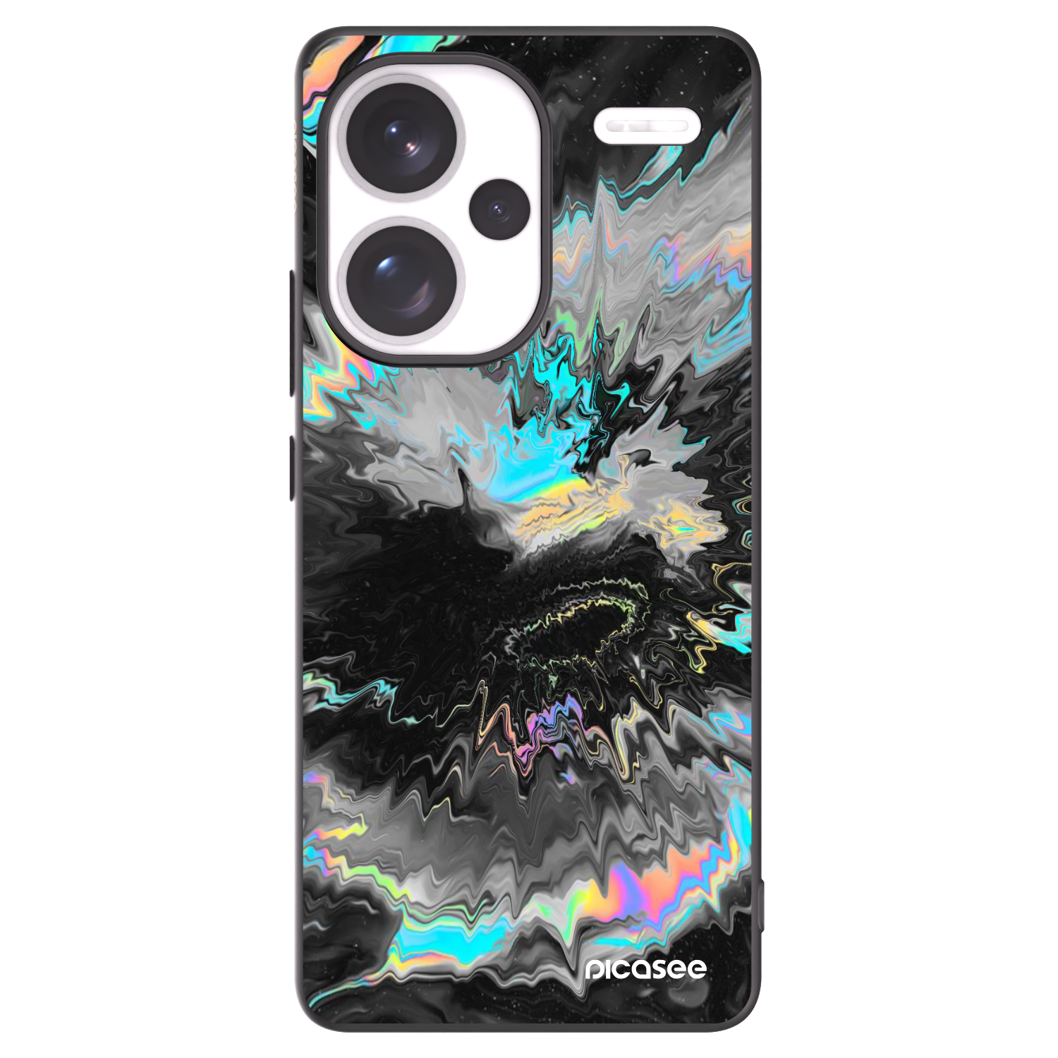 Picasee silikónový čierny obal pre Xiaomi Redmi Note 13 Pro+ 5G - Magnetic