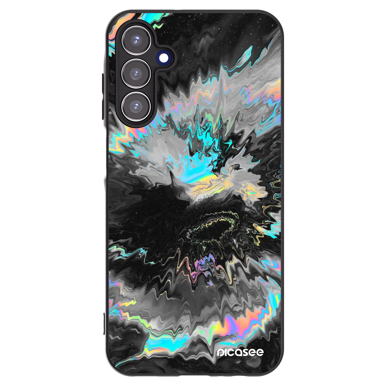 Picasee silikónový čierny obal pre Samsung Galaxy A15 A155F 4G - Magnetic