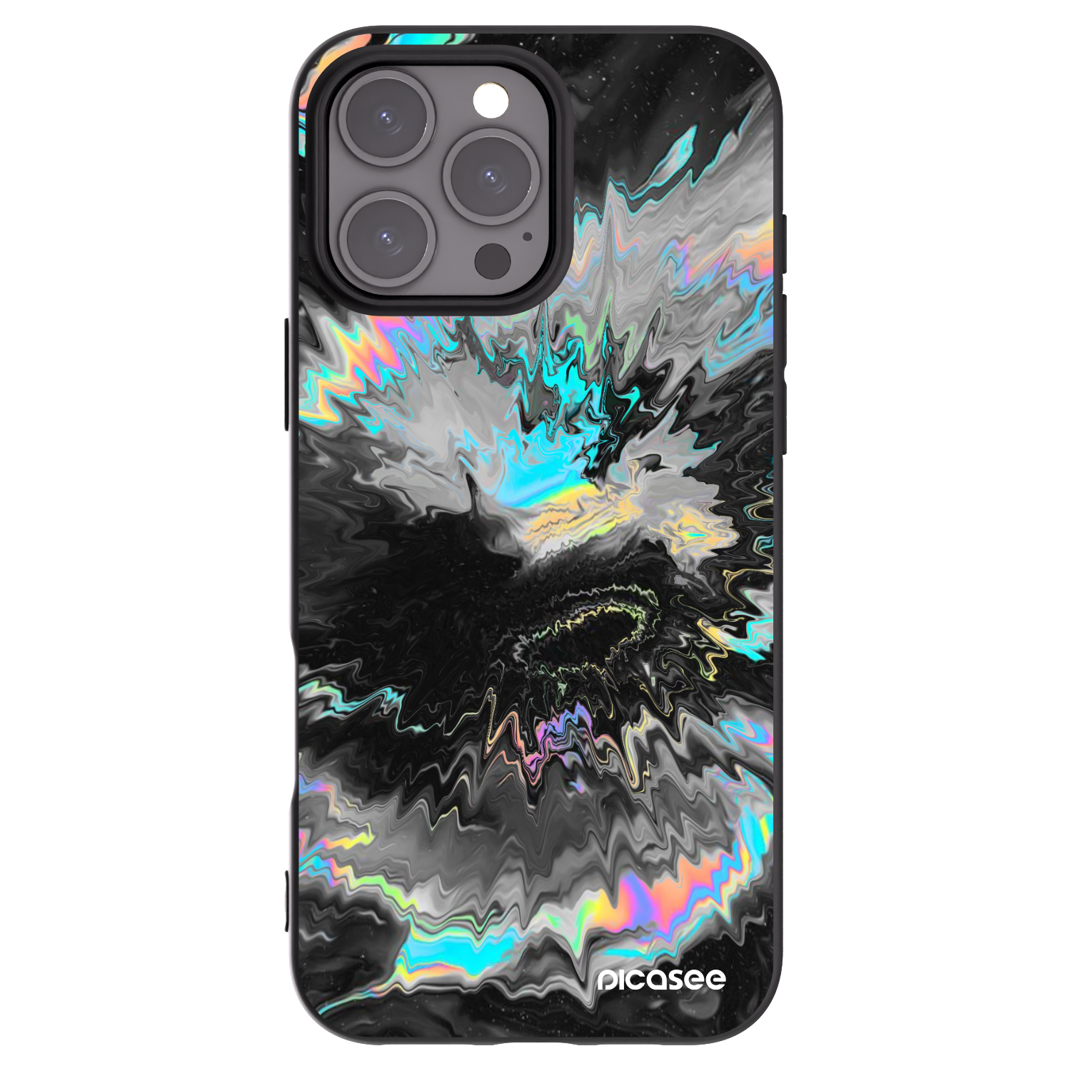 Silikónový čierny obal pre Apple iPhone 16 Pro Max - Magnetic