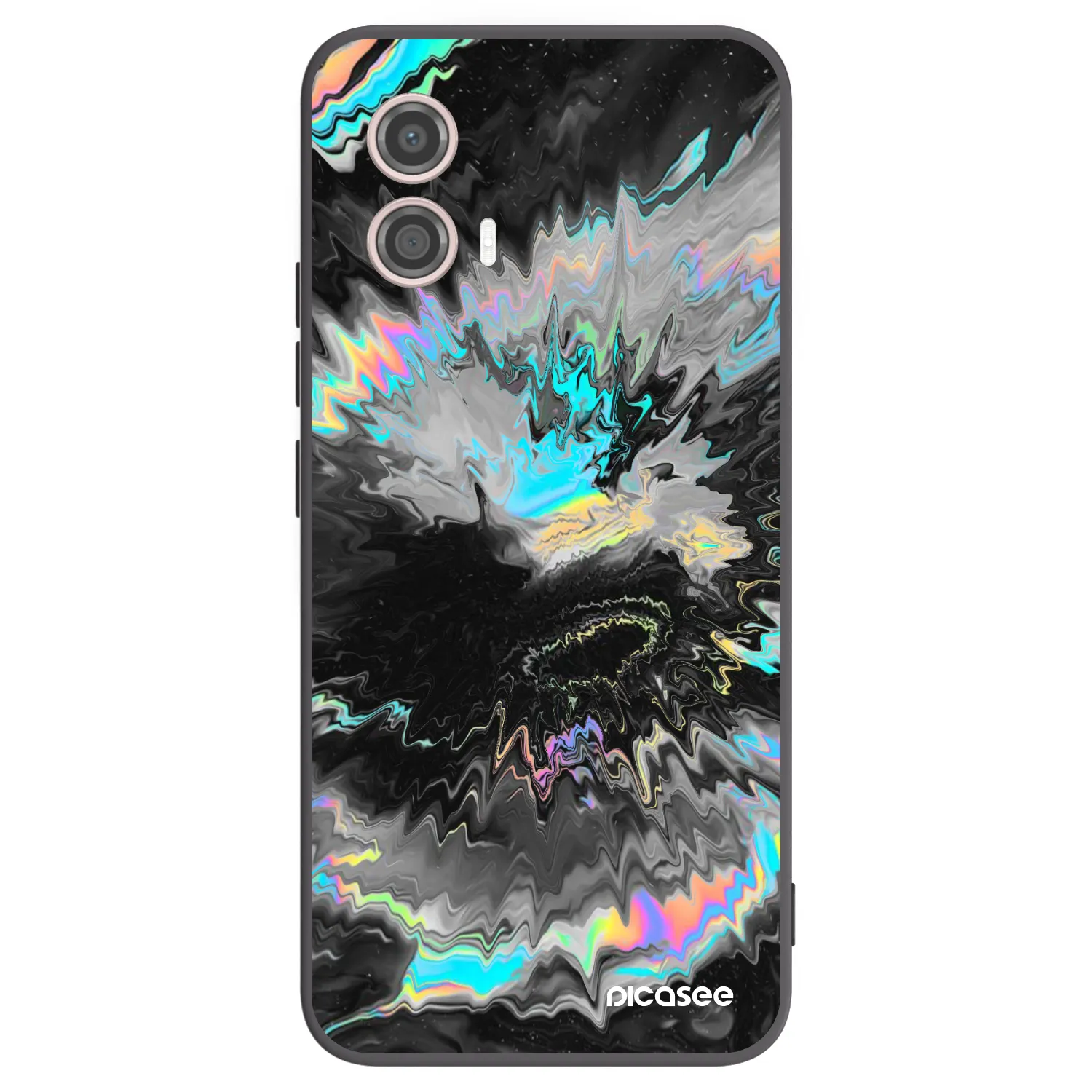 Picasee silikónový čierny obal pre Motorola Moto G53 5G - Magnetic