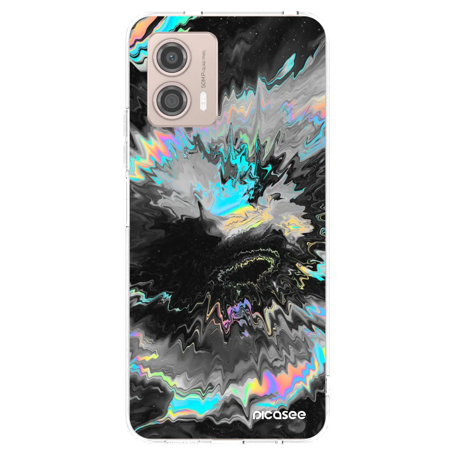 Picasee silikónový prehľadný obal pre Motorola Moto G53 5G - Magnetic