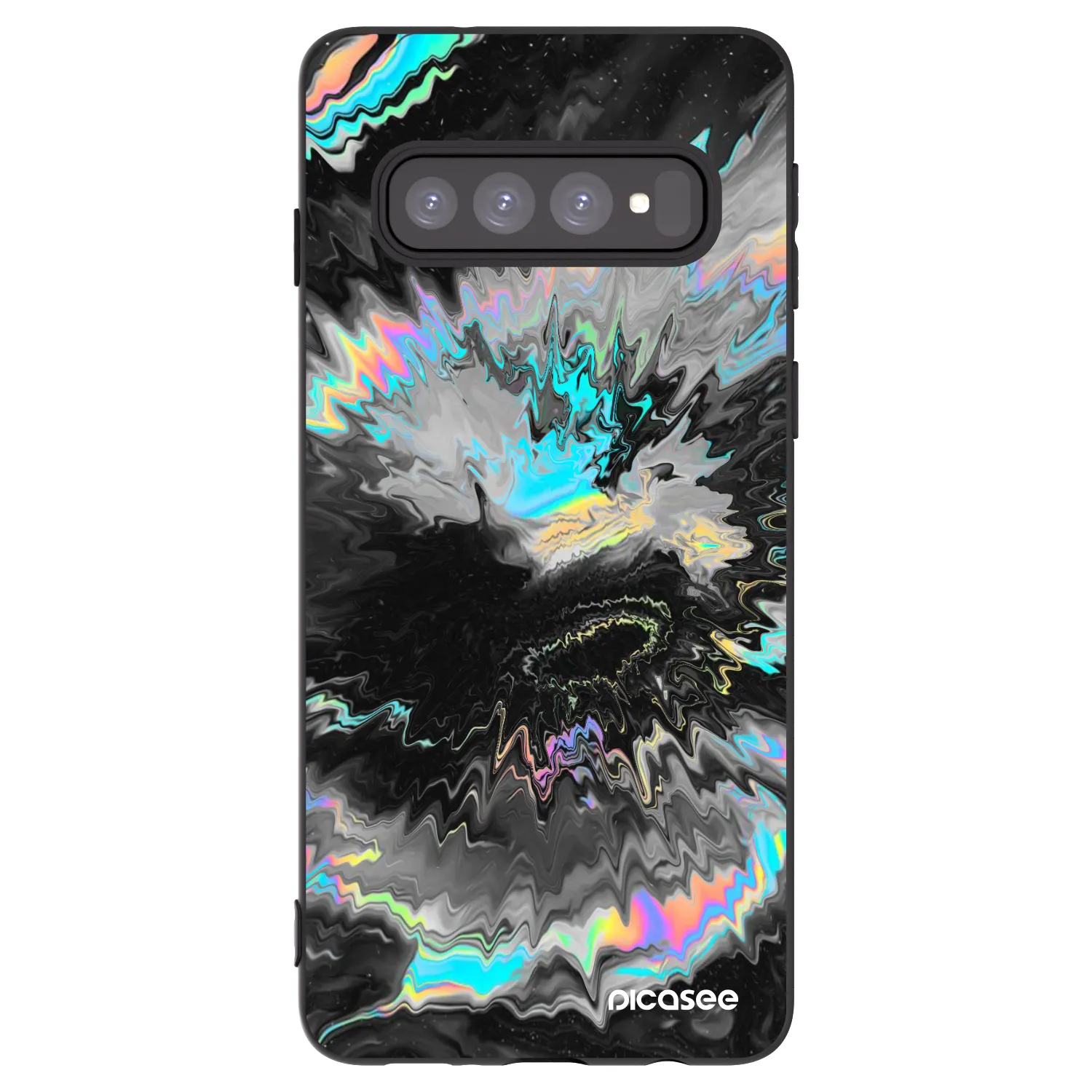 Picasee silikónový čierny obal pre Samsung Galaxy S10 G973 - Magnetic