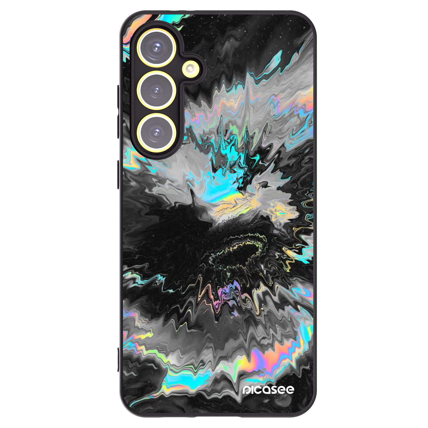 Picasee silikónový čierny obal pre Samsung Galaxy S24 FE S721B - Magnetic