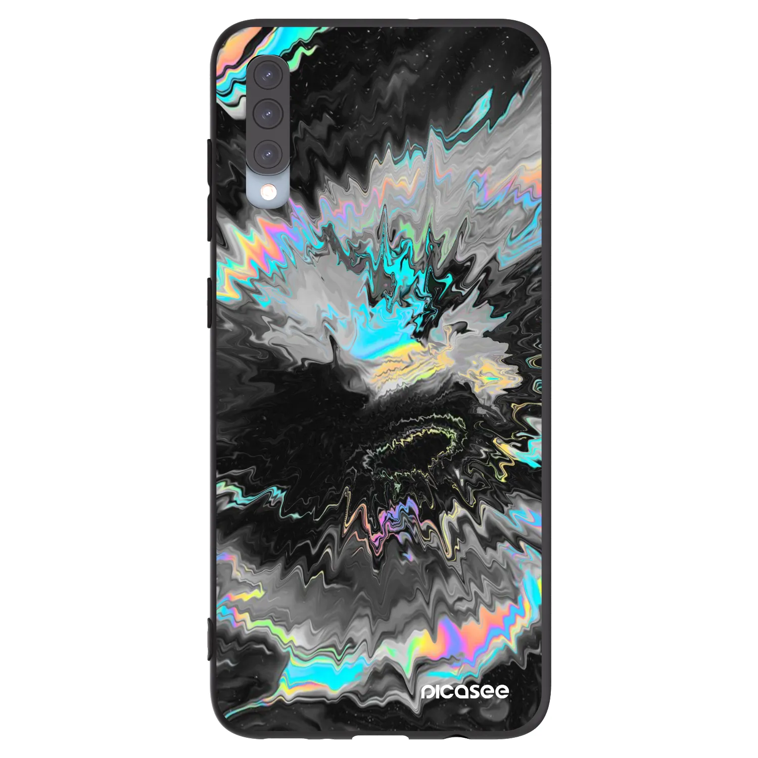 Picasee silikónový čierny obal pre Samsung Galaxy A70 A705F - Magnetic
