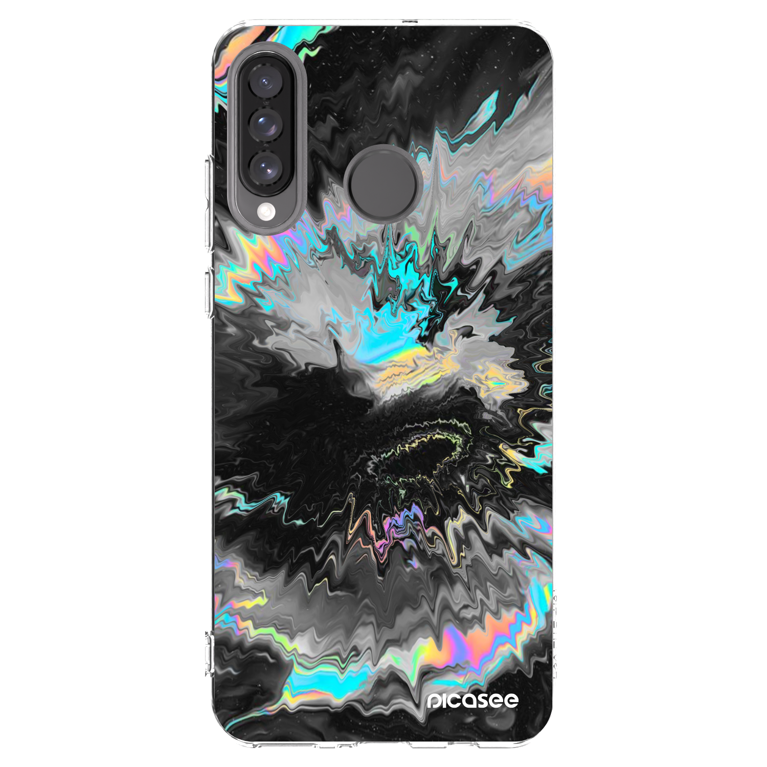 Picasee silikónový prehľadný obal pre Huawei P30 Lite - Magnetic