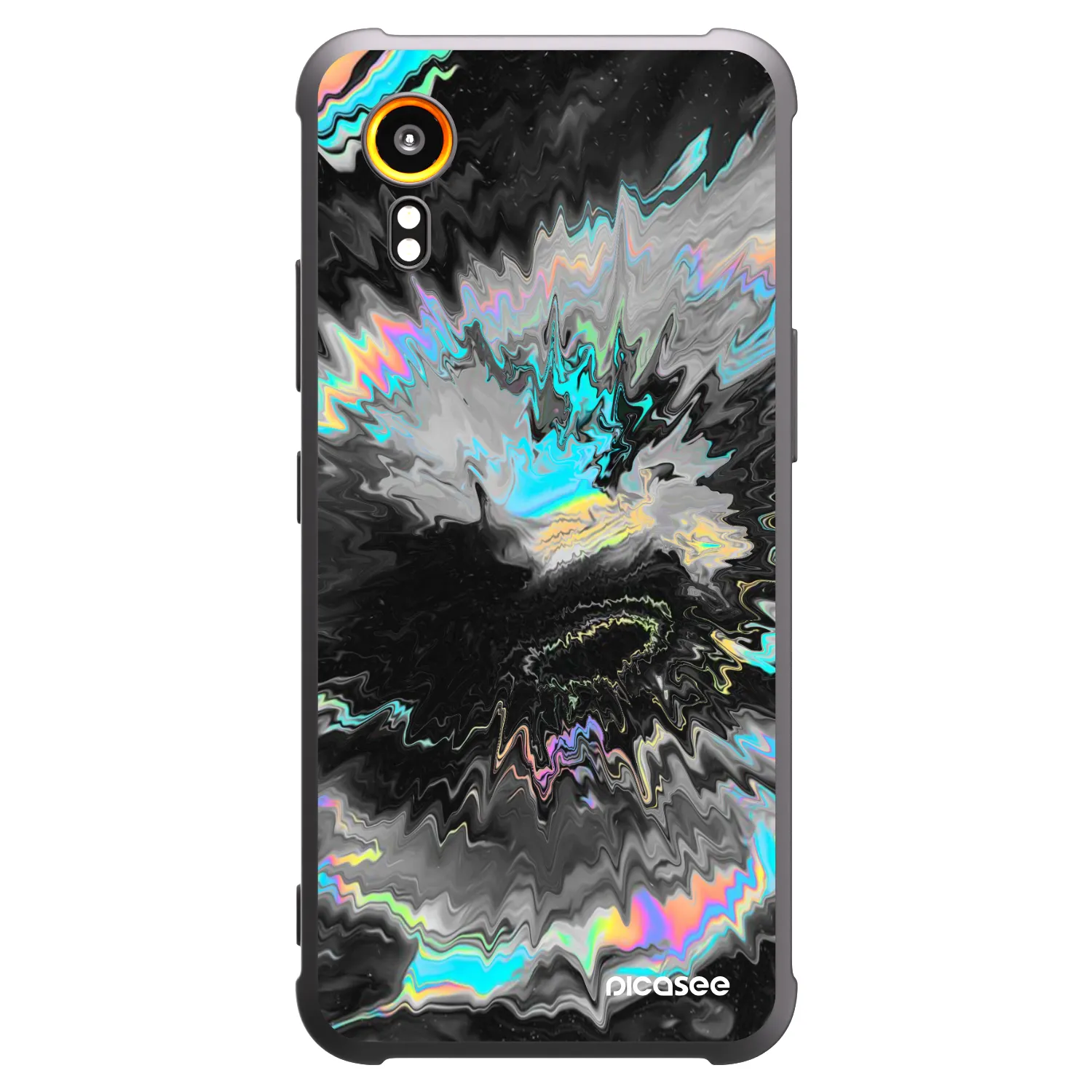 Picasee silikónový čierny obal pre Samsung Galaxy Xcover 7 - Magnetic