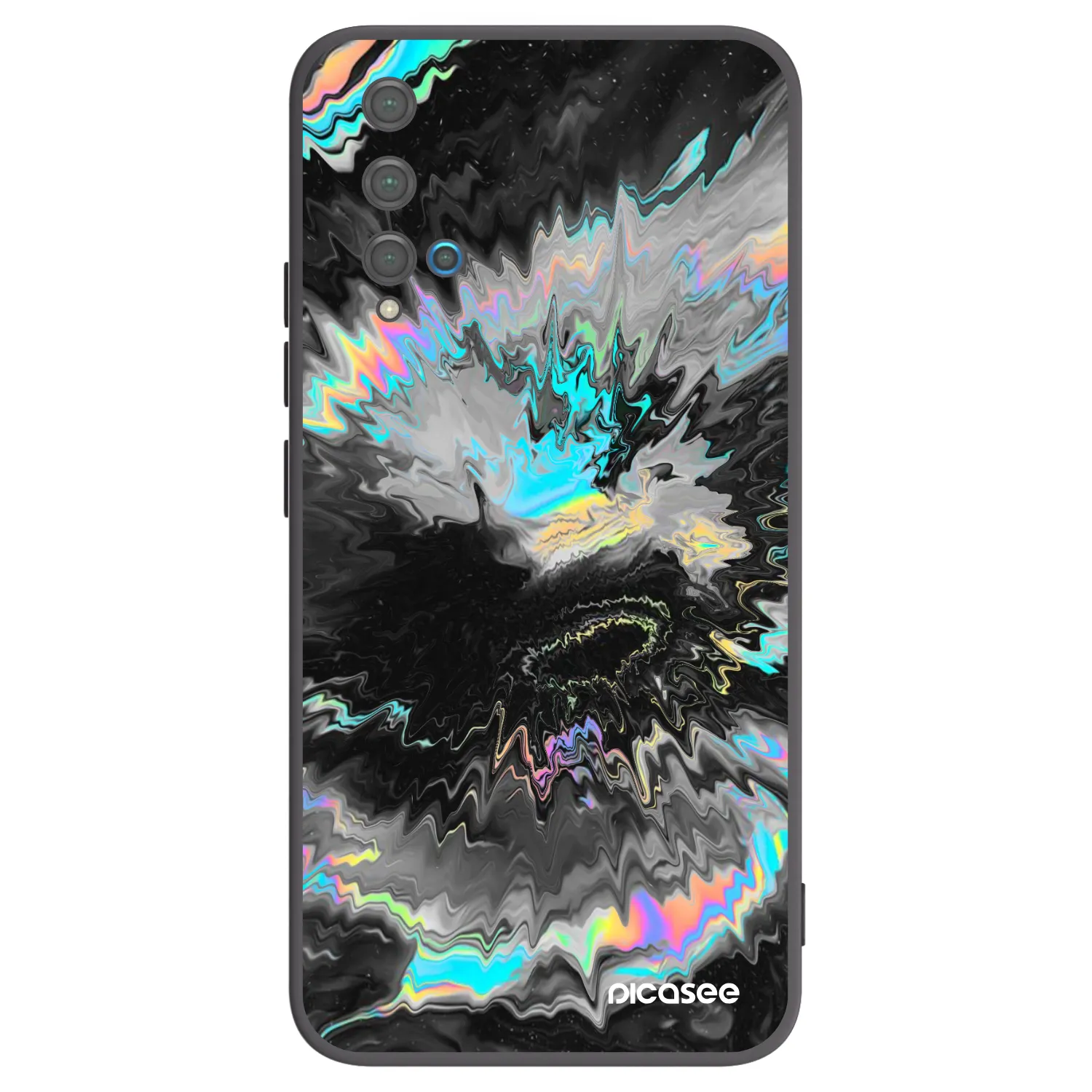 Picasee silikónový čierny obal pre Huawei Nova 5T - Magnetic