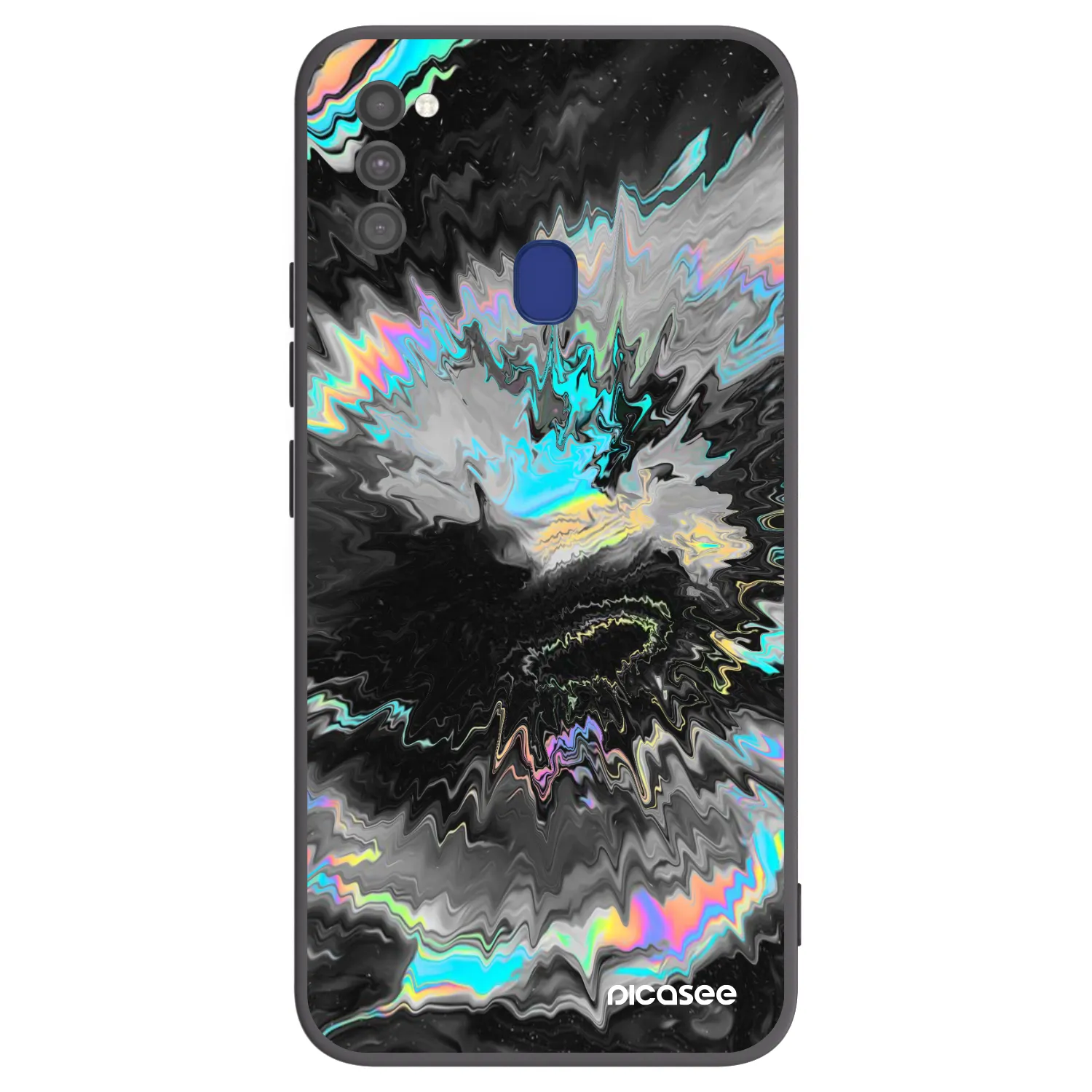 Picasee silikónový čierny obal pre Samsung Galaxy M21 M215F - Magnetic