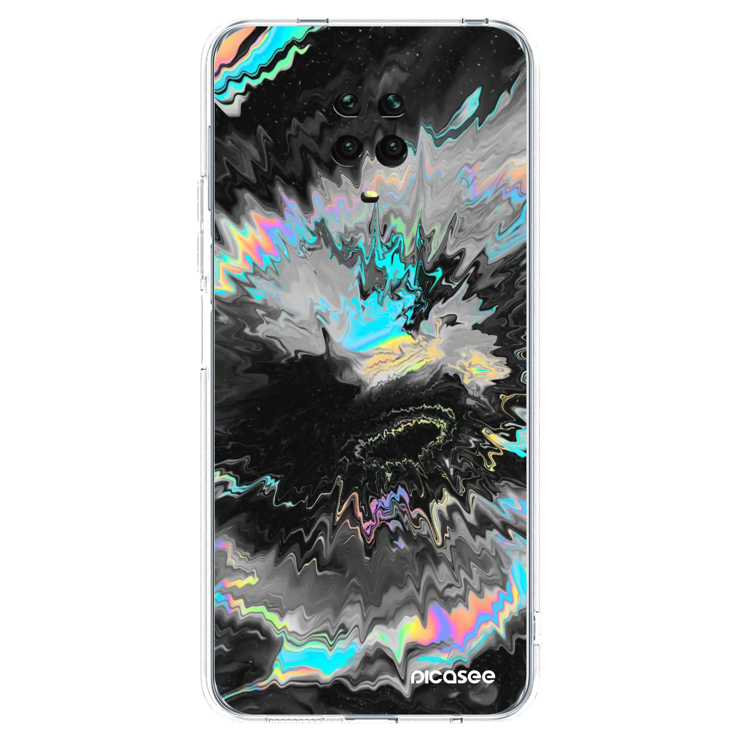 Picasee silikónový prehľadný obal pre Xiaomi Redmi Note 9S - Magnetic