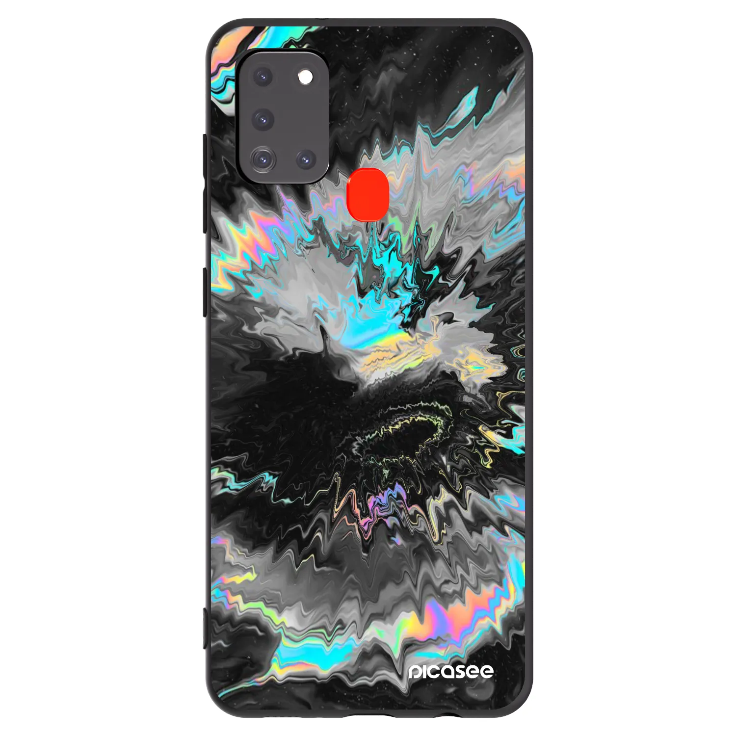 Picasee silikónový čierny obal pre Samsung Galaxy A21s - Magnetic