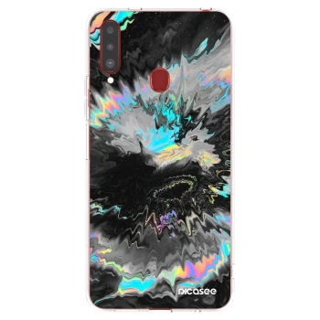 Picasee silikónový prehľadný obal pre Samsung Galaxy A20s - Magnetic