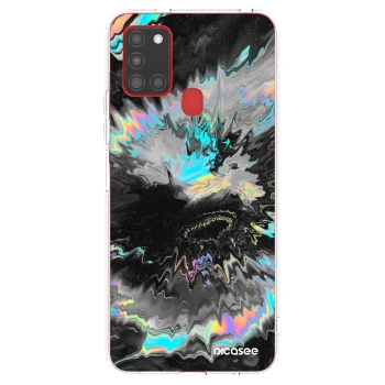 Picasee silikónový prehľadný obal pre Samsung Galaxy A21s - Magnetic