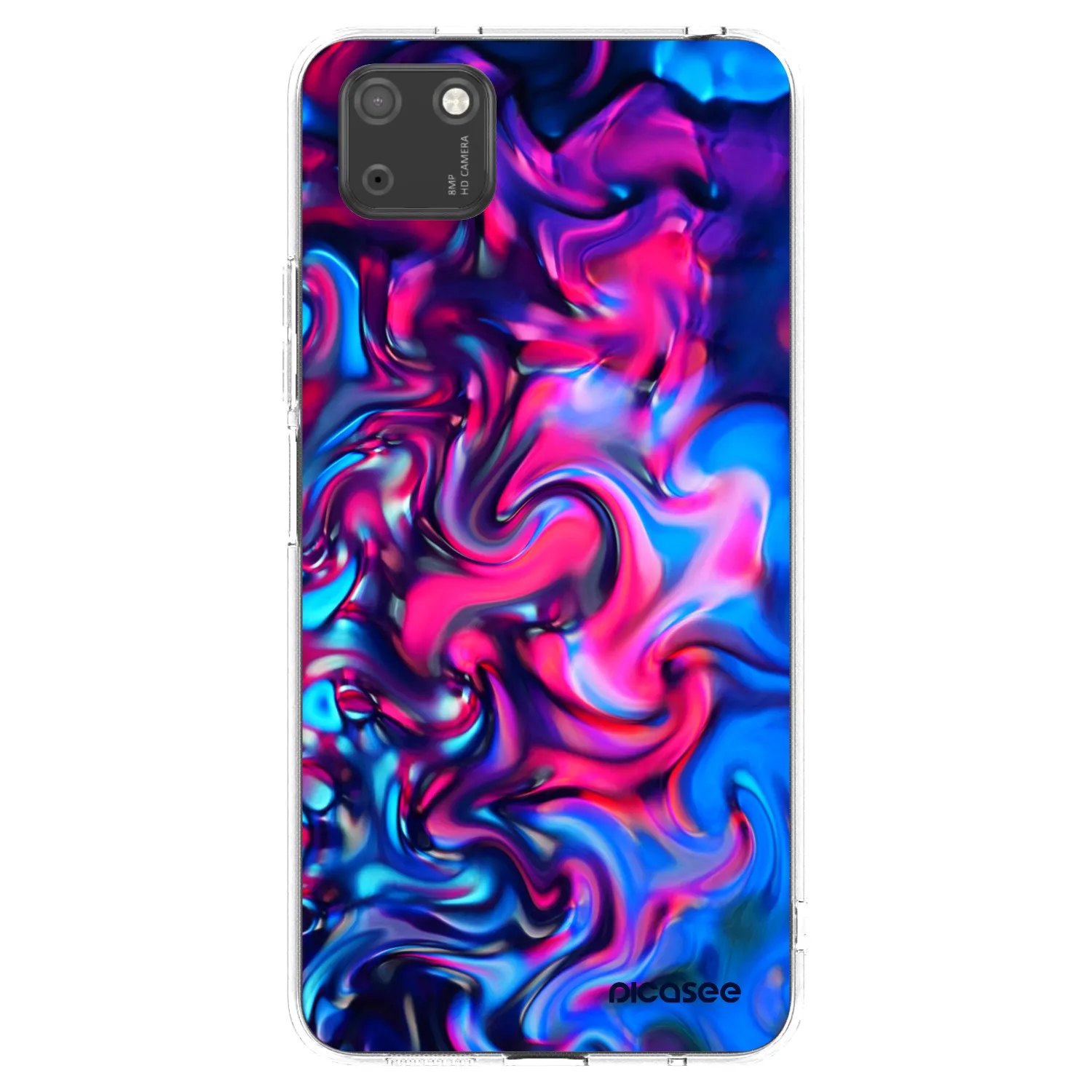 Picasee silikónový prehľadný obal pre Huawei Y5P - Redlight