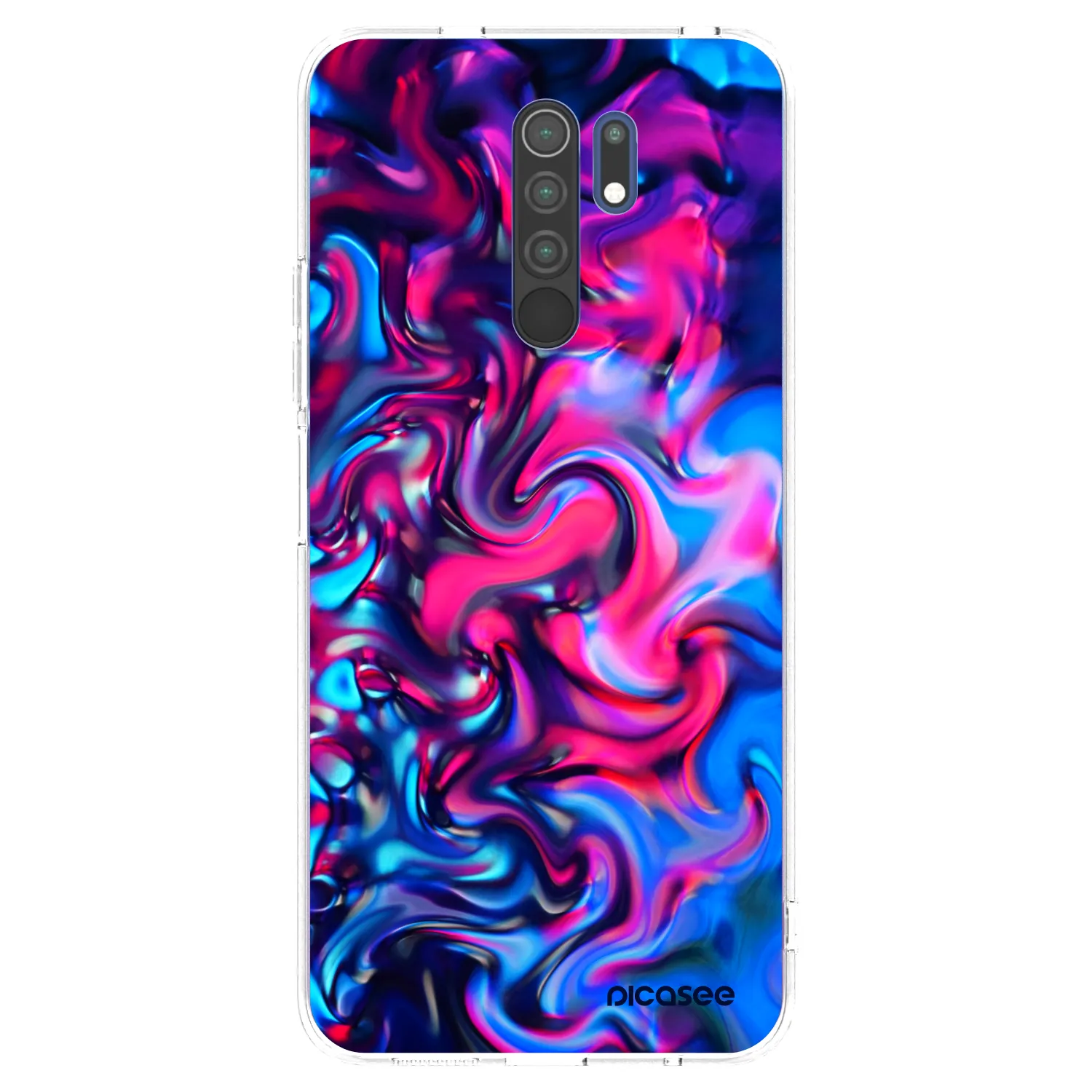 Picasee silikónový prehľadný obal pre Xiaomi Redmi 9 - Redlight