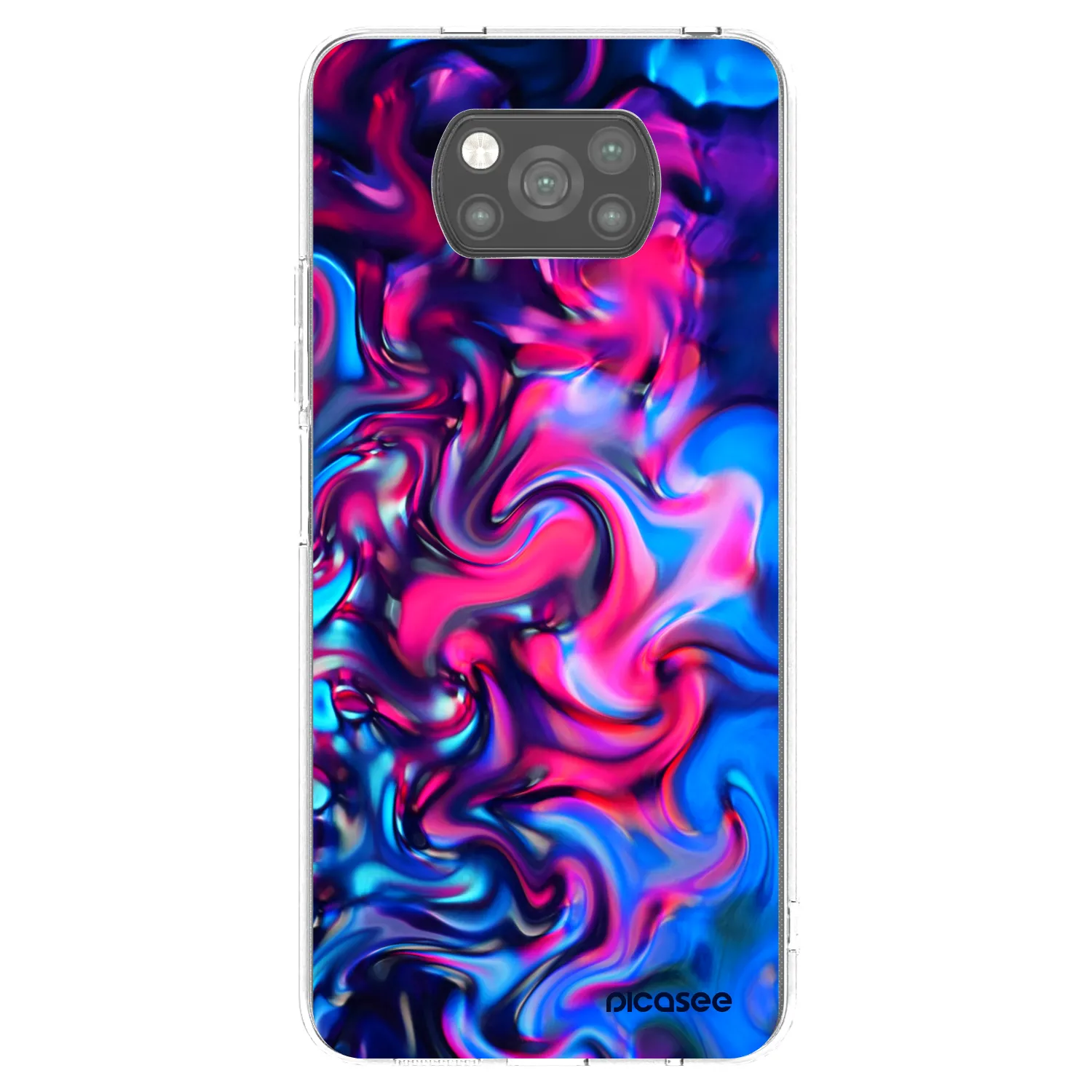 Picasee silikónový čierny obal pre Xiaomi Poco X3 - Redlight