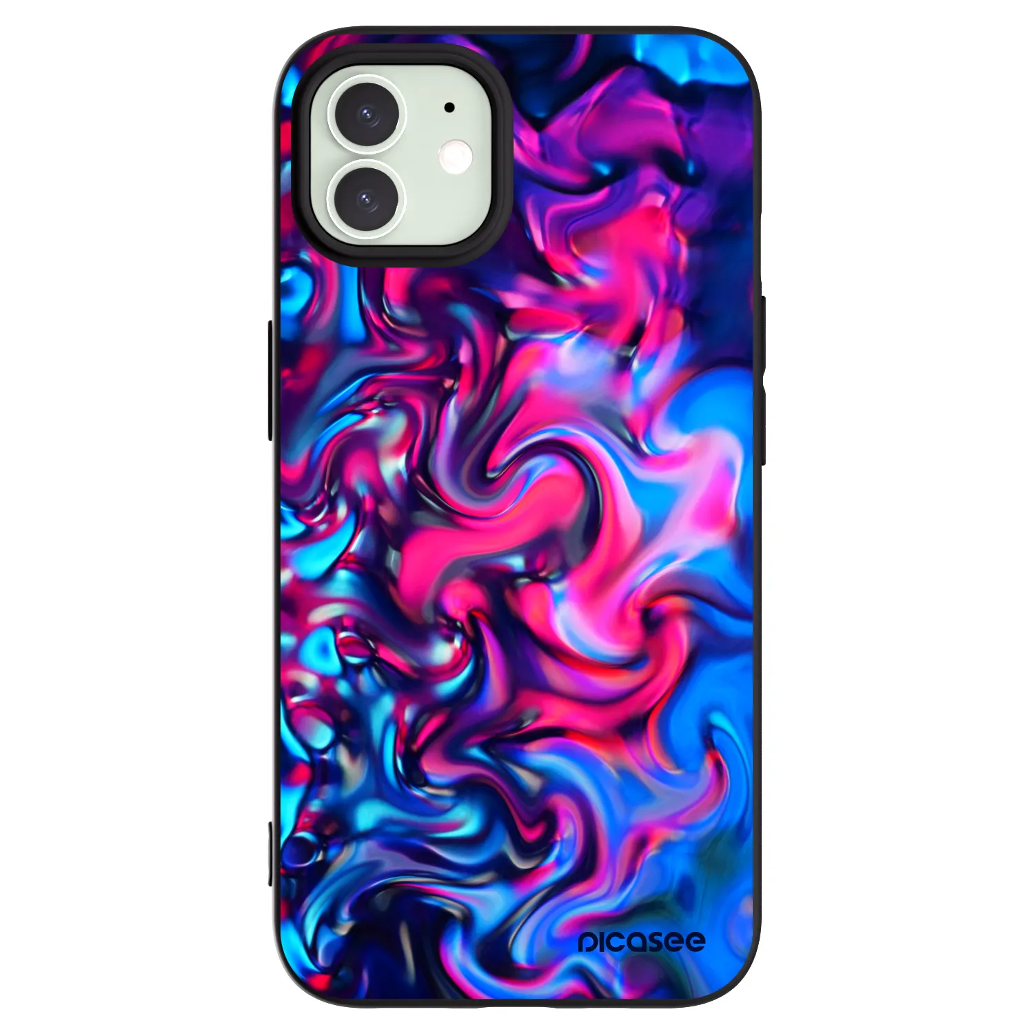 Picasee silikónový čierny obal pre Apple iPhone 12 Pro - Redlight