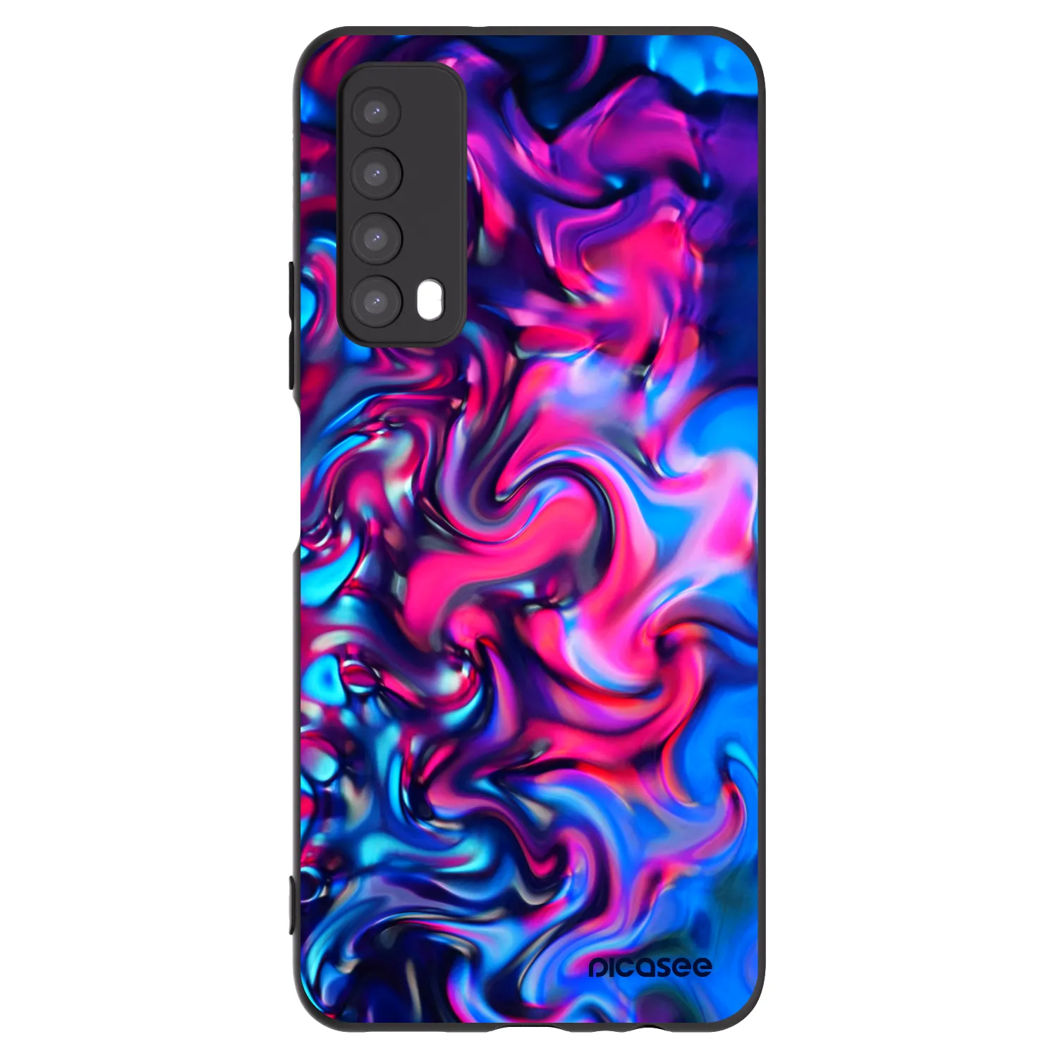Picasee silikónový čierny obal pre Huawei P Smart 2021 - Redlight