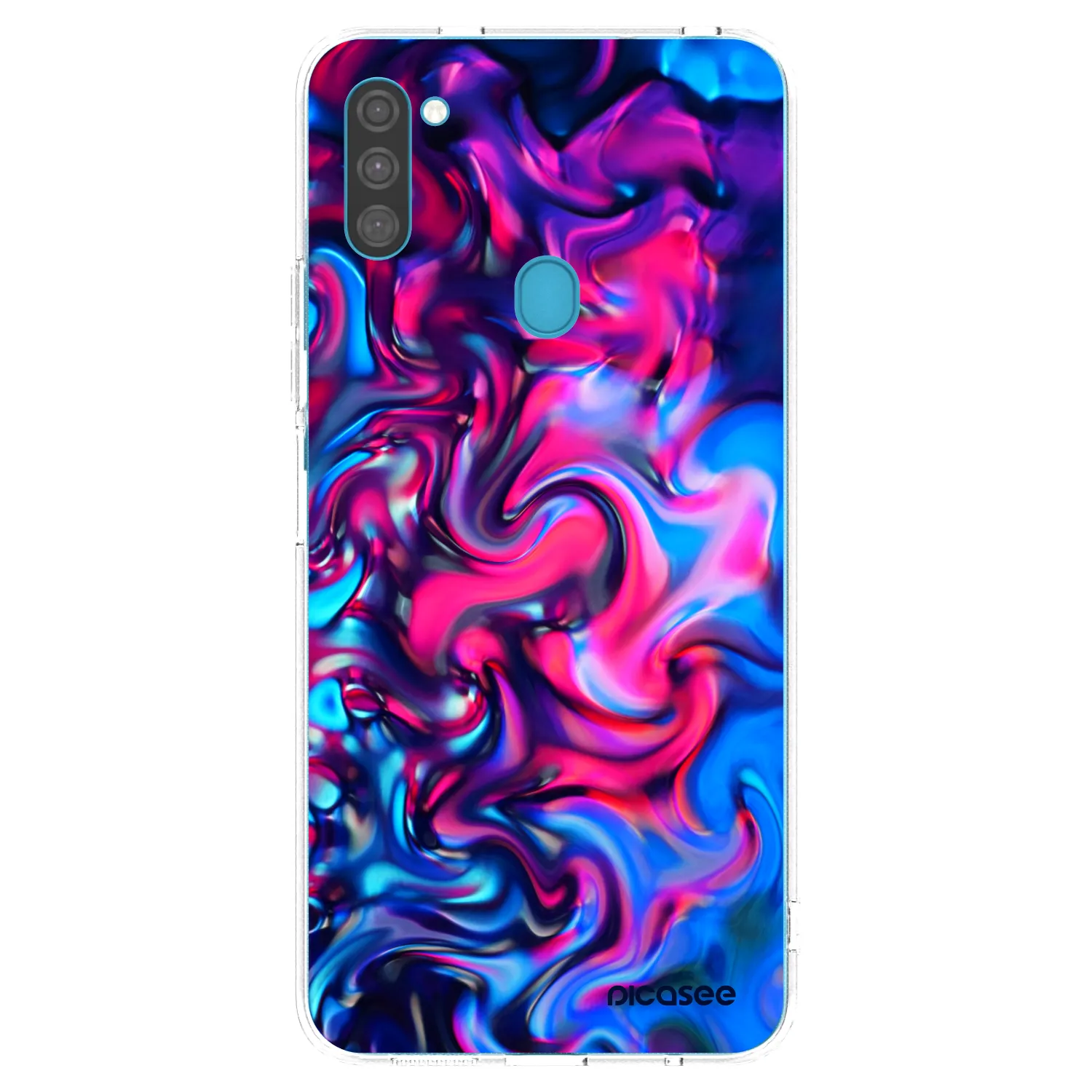 Picasee silikónový prehľadný obal pre Samsung Galaxy M11 - Redlight