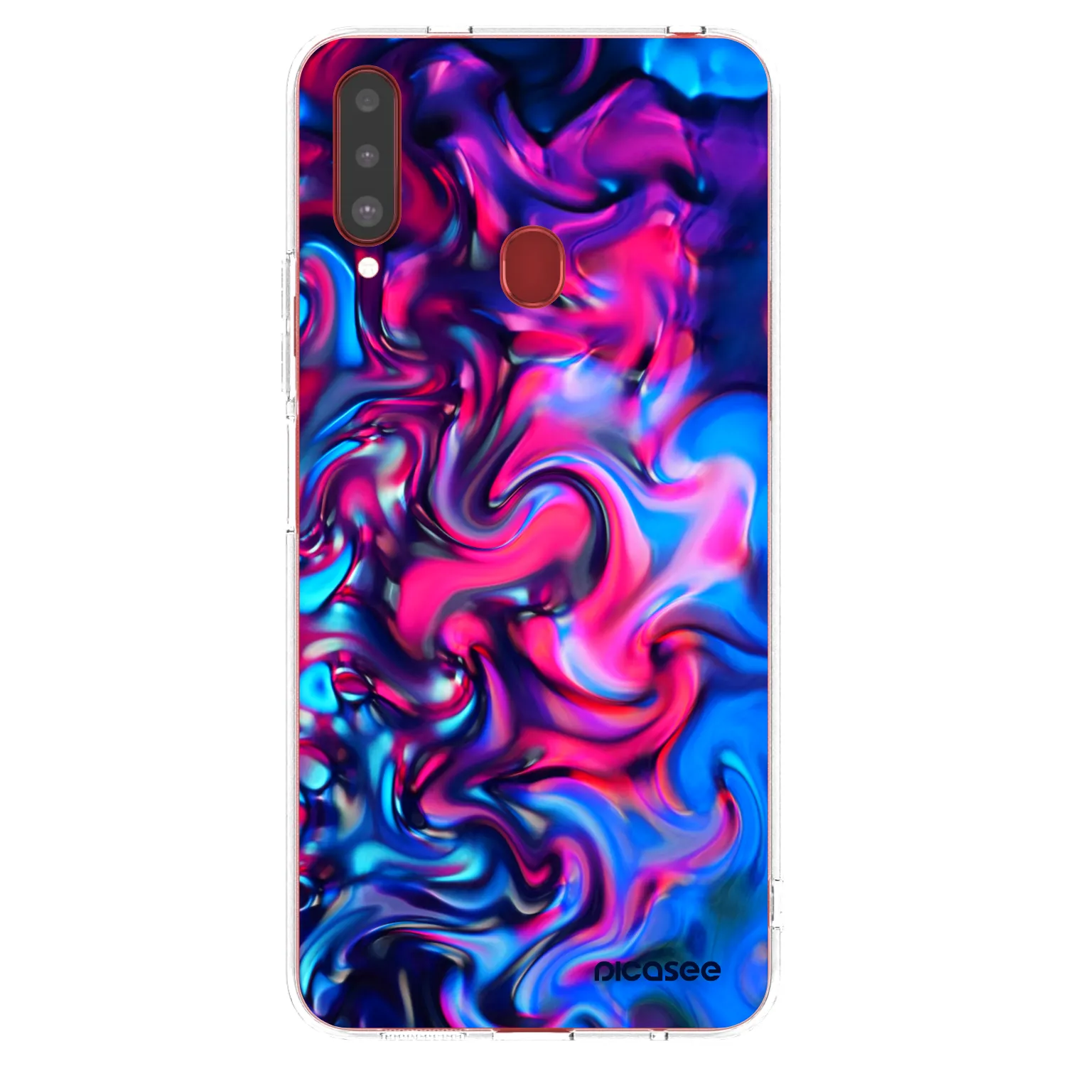 Picasee silikónový prehľadný obal pre Samsung Galaxy A20s - Redlight