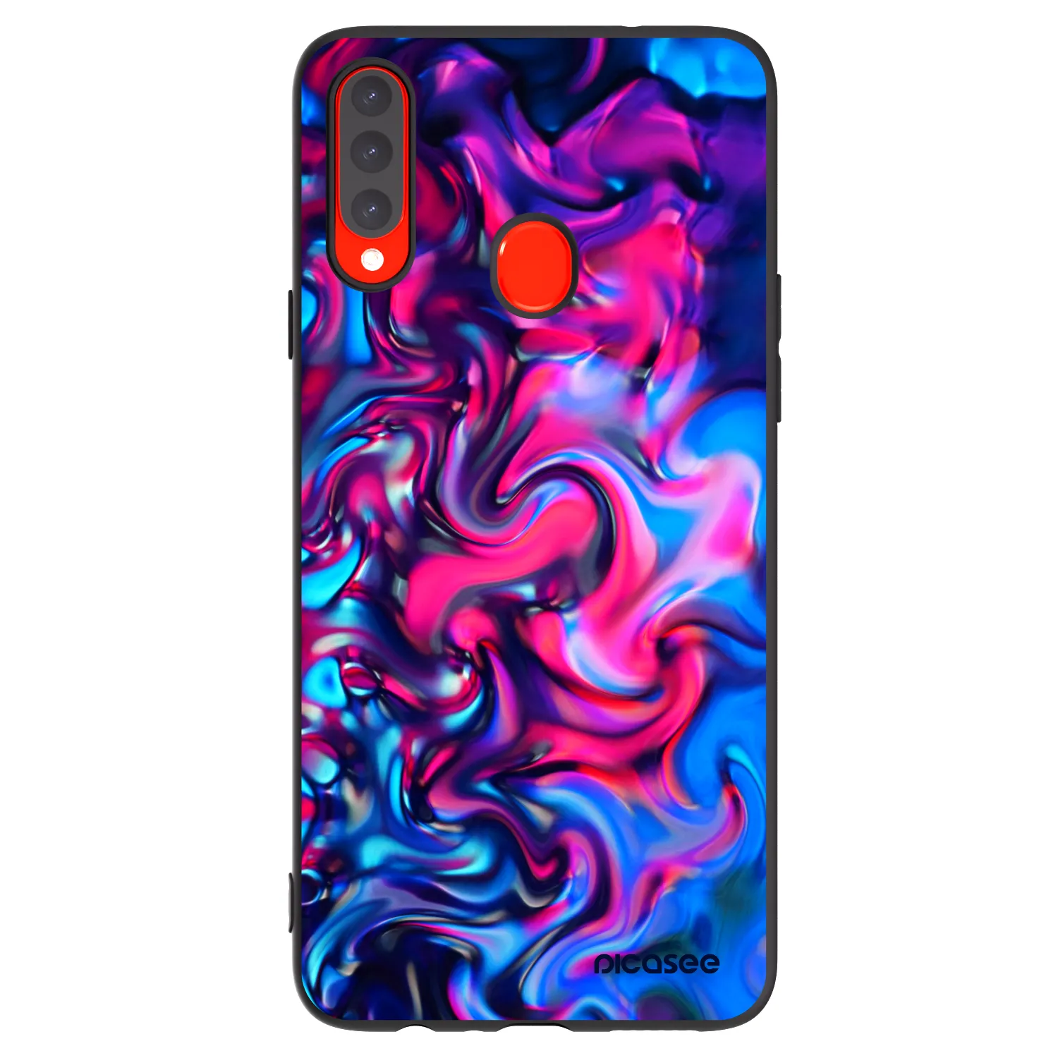 Picasee silikónový čierny obal pre Samsung Galaxy A20s - Redlight
