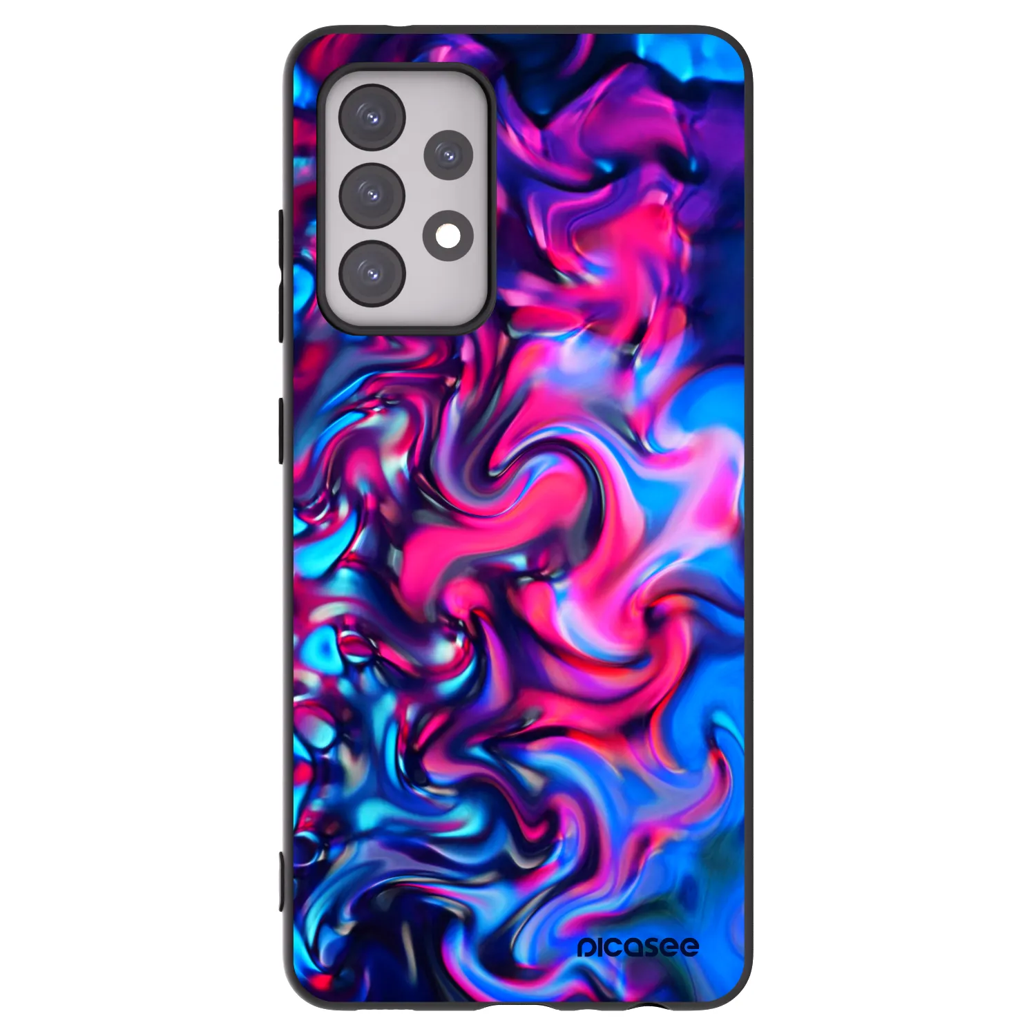 Picasee silikónový čierny obal pre Samsung Galaxy A52 5G A525F - Redlight