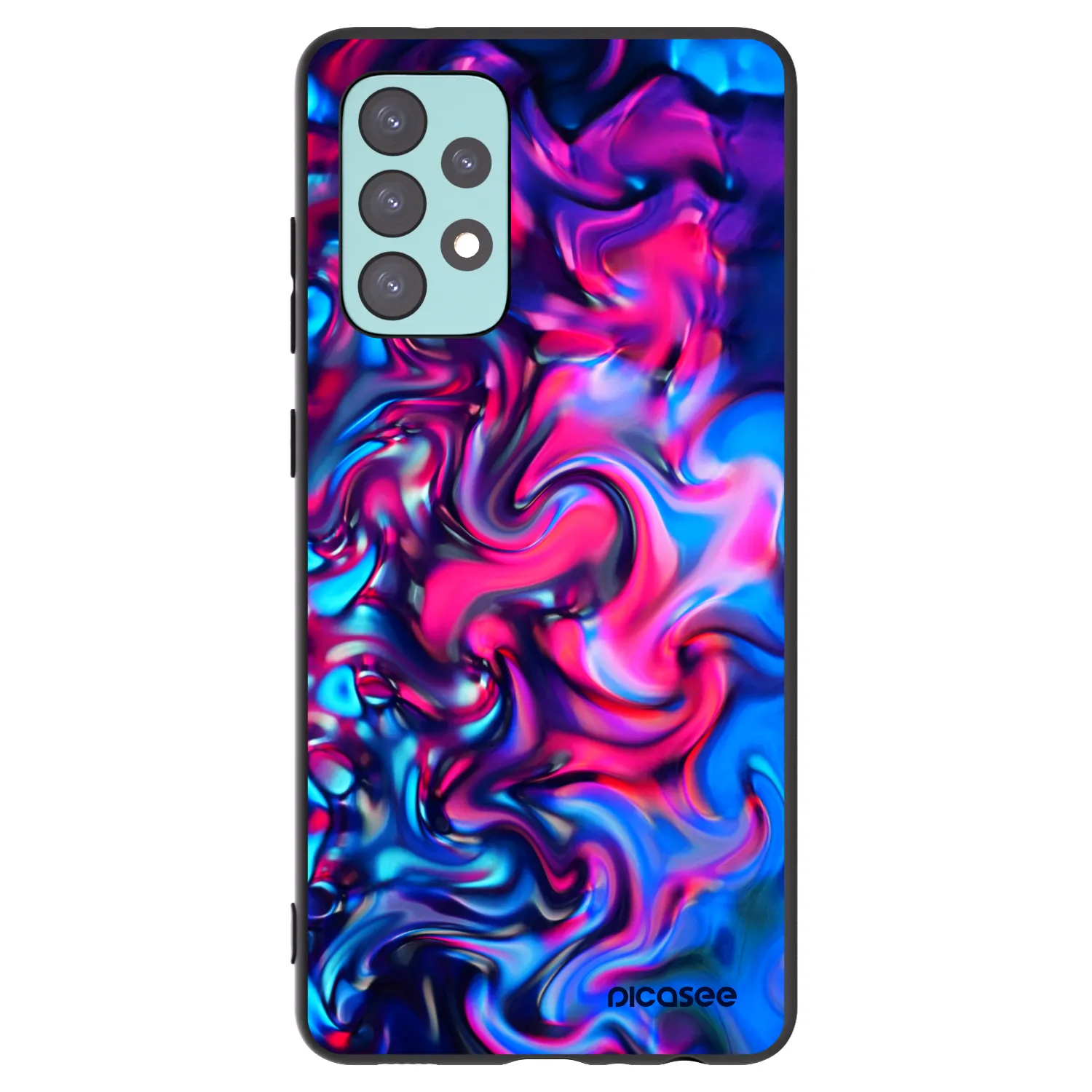 Picasee silikónový čierny obal pre Samsung Galaxy A72 A725F - Redlight