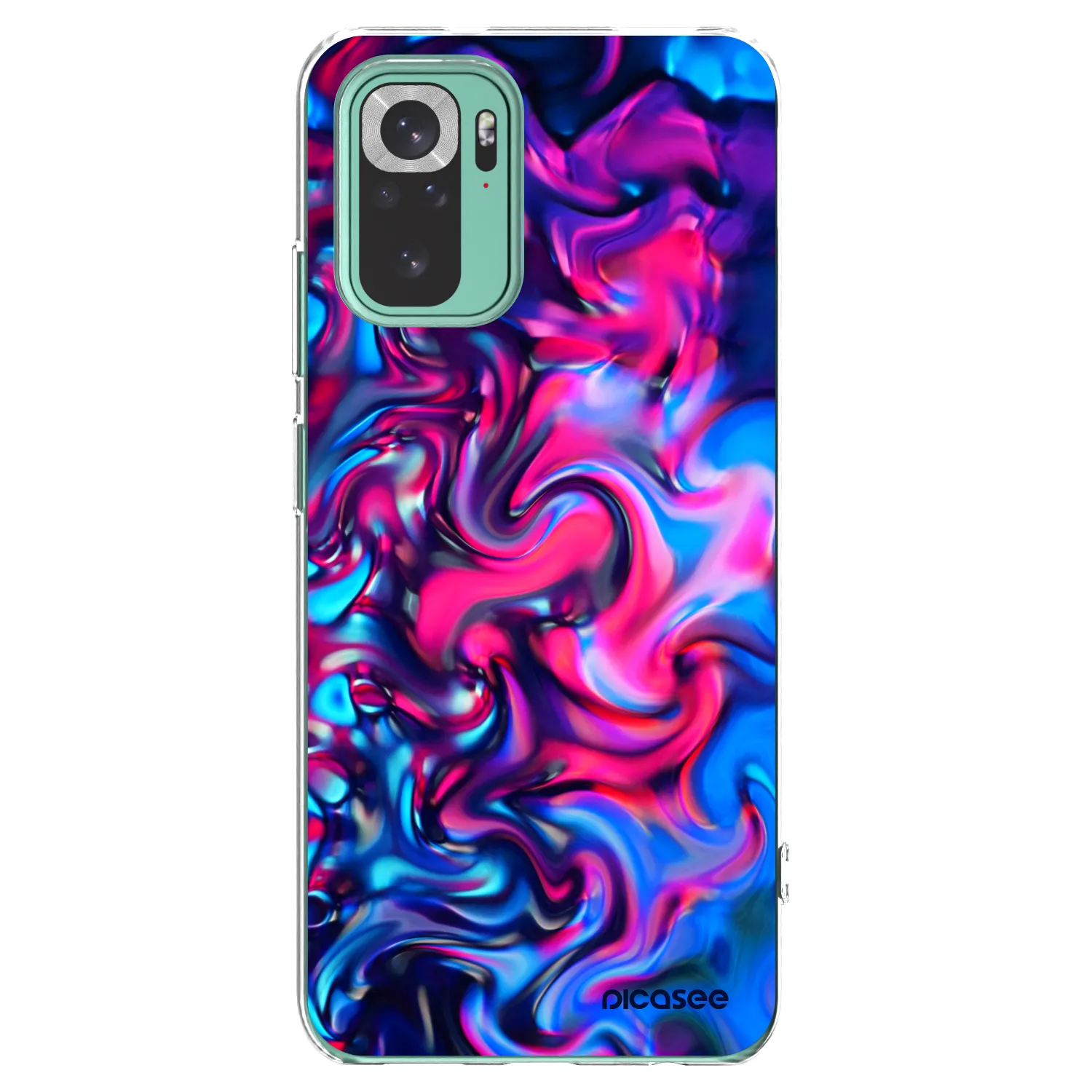 Picasee silikónový prehľadný obal pre Xiaomi Redmi Note 10 Pro - Redlight