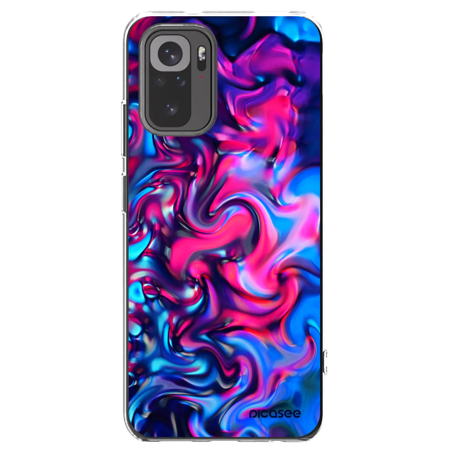 Picasee silikónový prehľadný obal pre Xiaomi Redmi Note 10S - Redlight