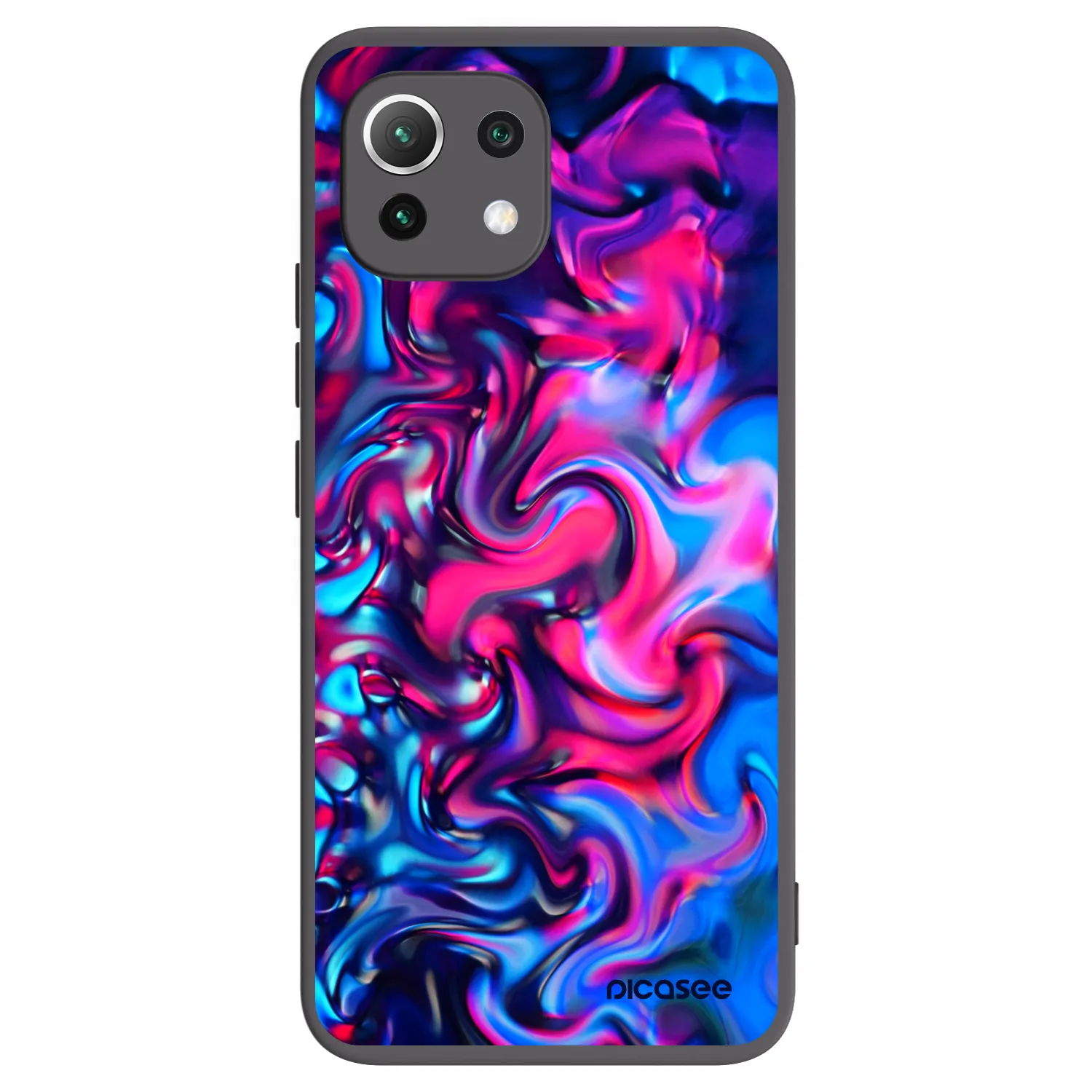 Picasee silikónový čierny obal pre Xiaomi Mi 11 Lite - Redlight