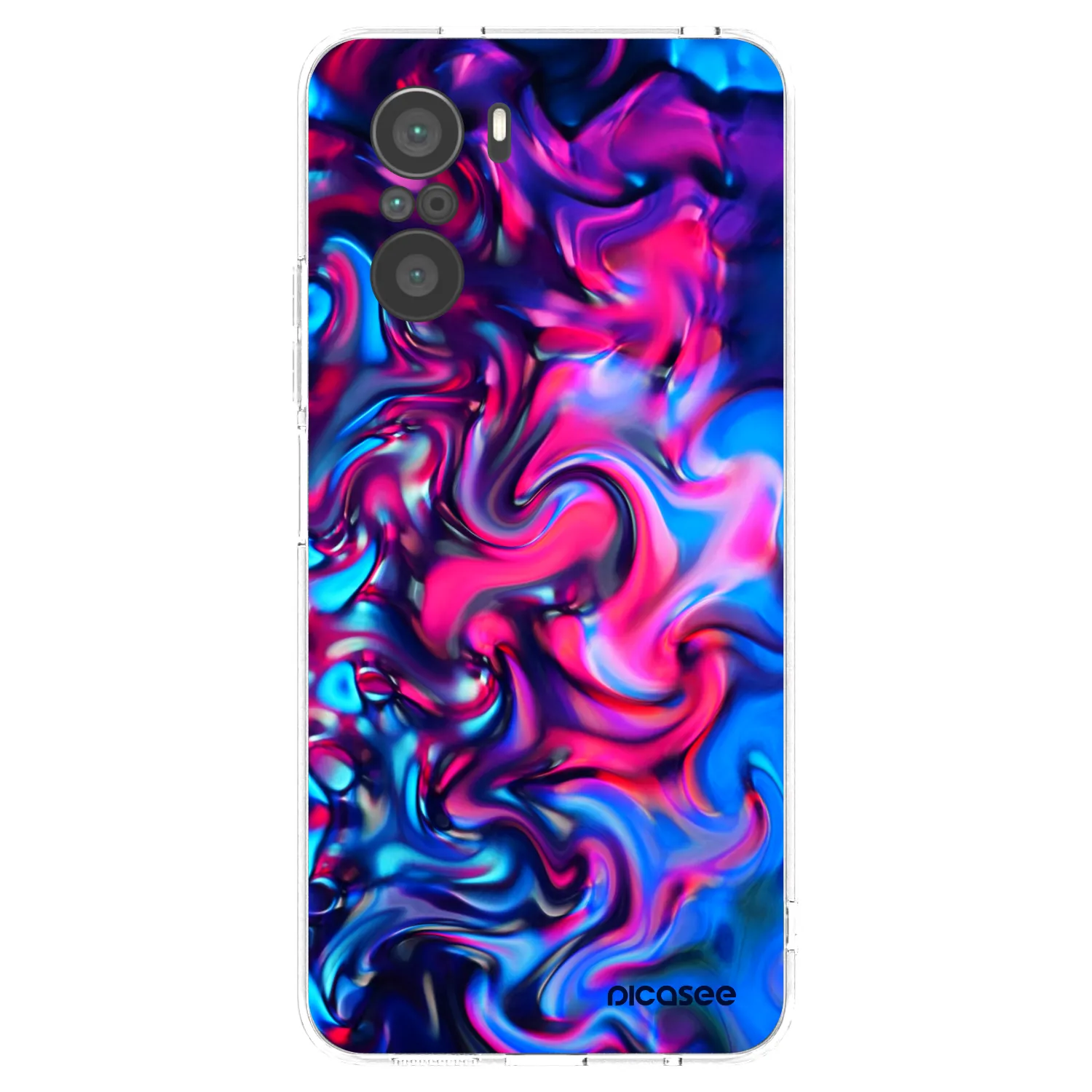 Picasee silikónový prehľadný obal pre Xiaomi Poco F3 - Redlight