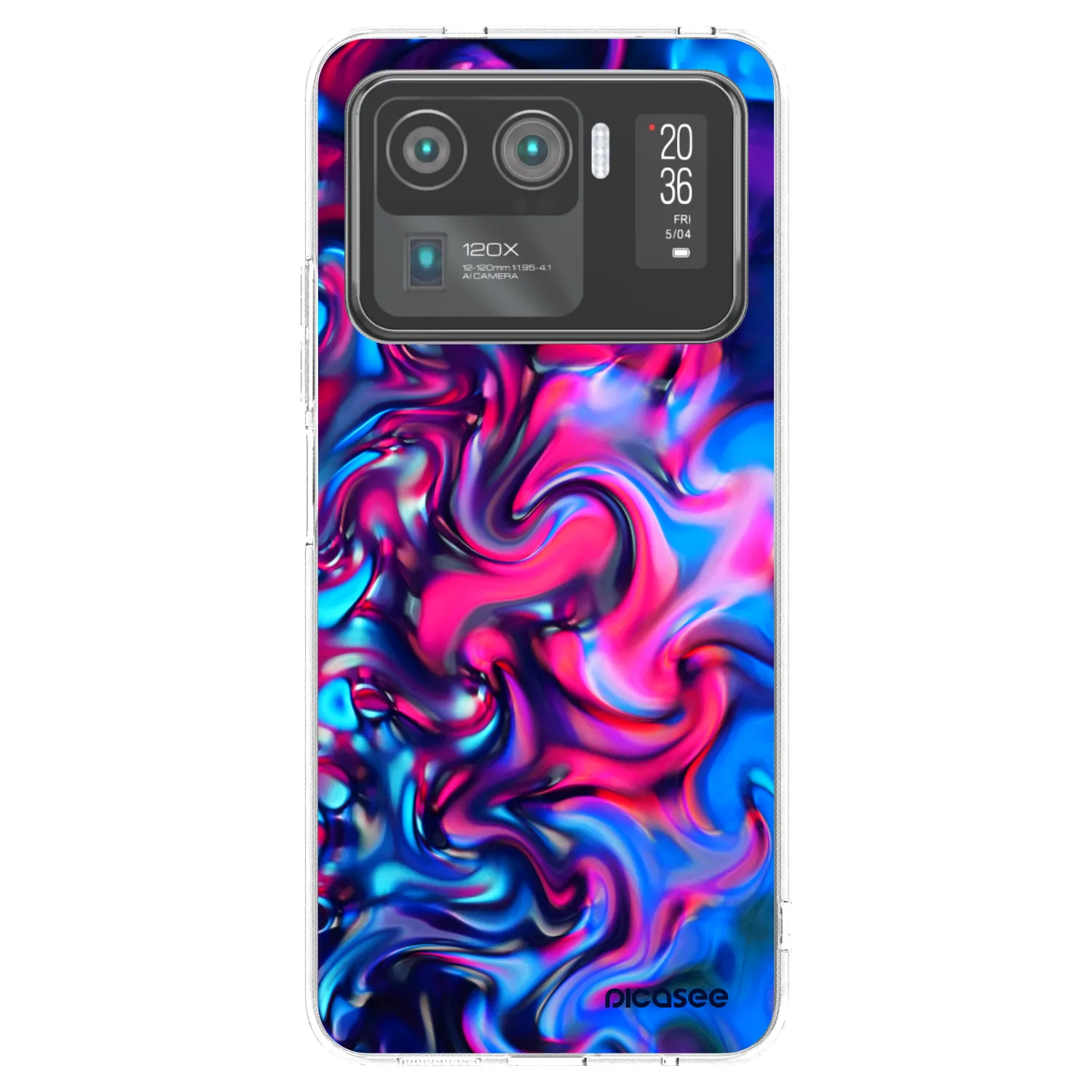 Picasee silikónový prehľadný obal pre Xiaomi Mi 11 Ultra - Redlight