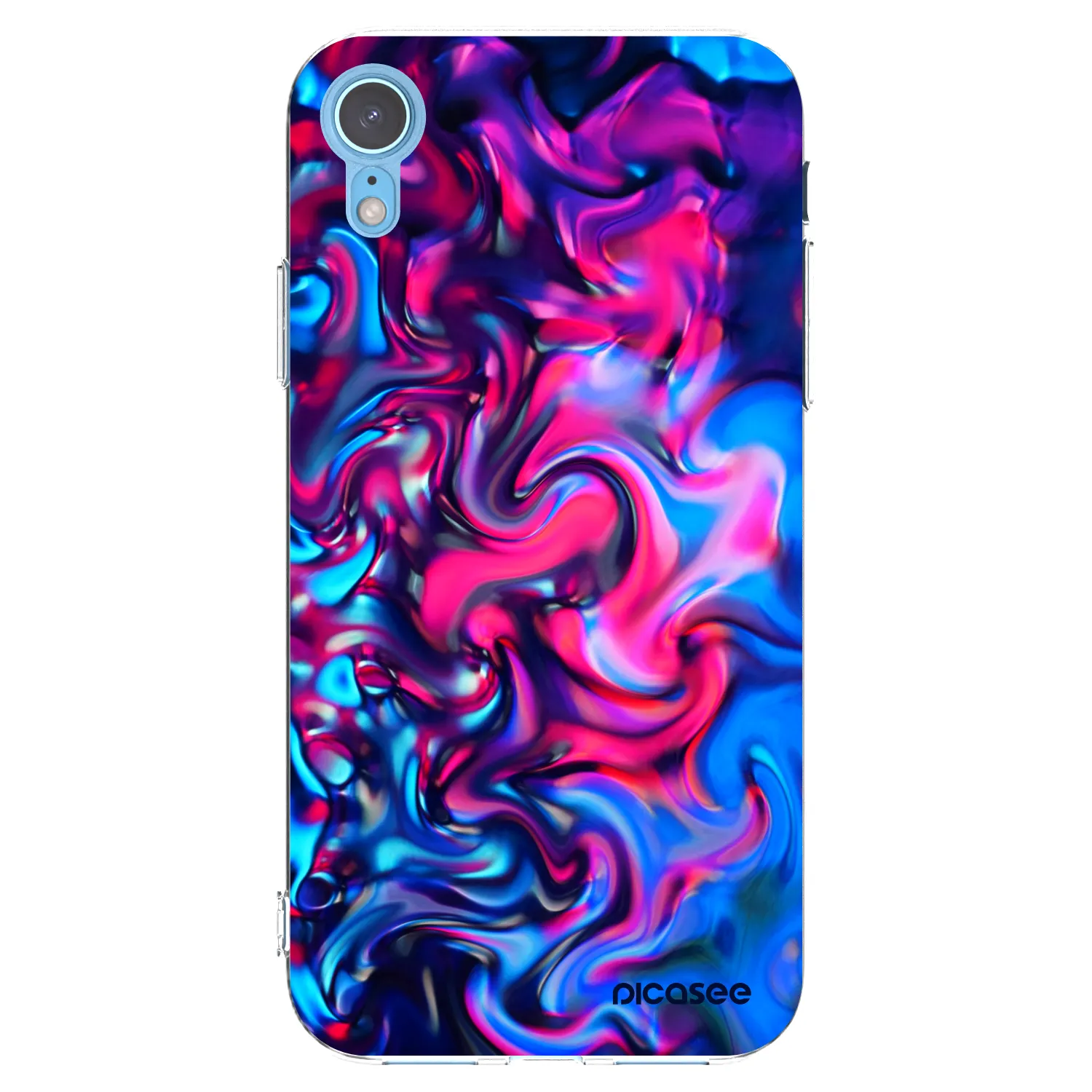 Picasee silikónový prehľadný obal pre Apple iPhone XR - Redlight